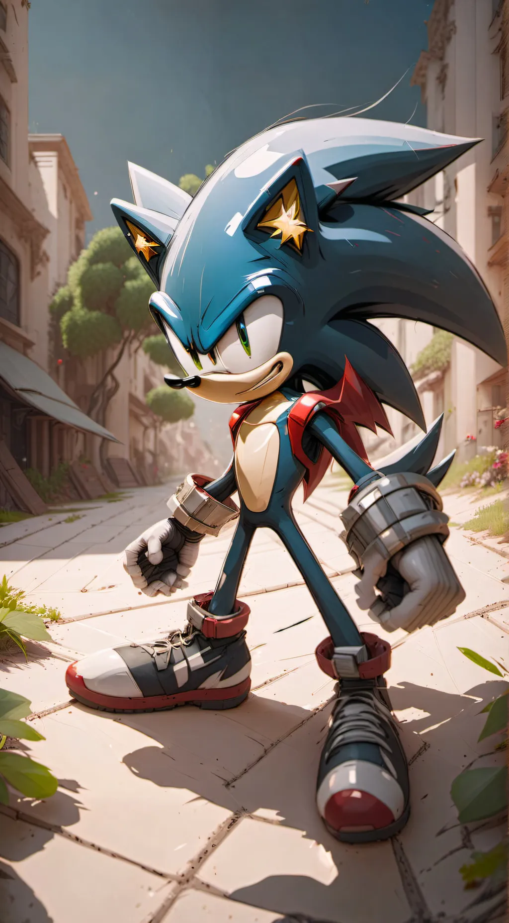 ai character: Sonic  background