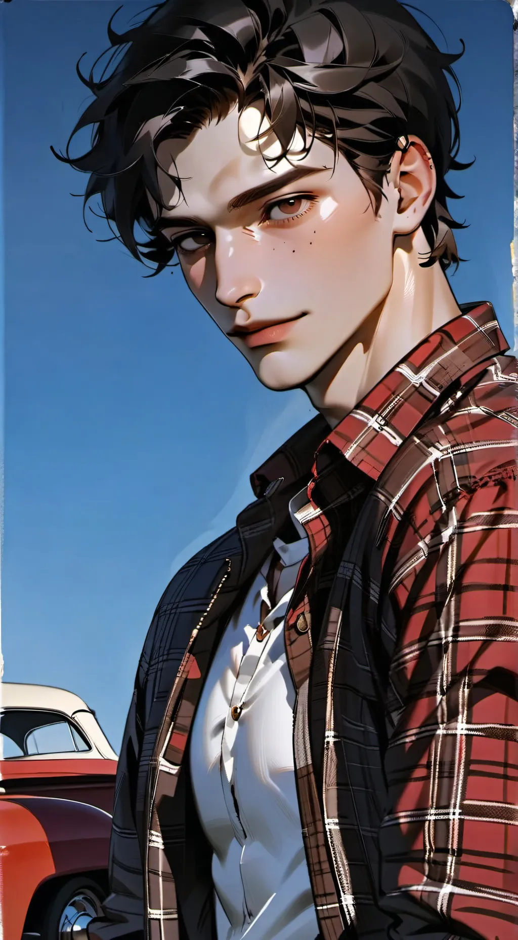 ai character: + Isaac Milton + background