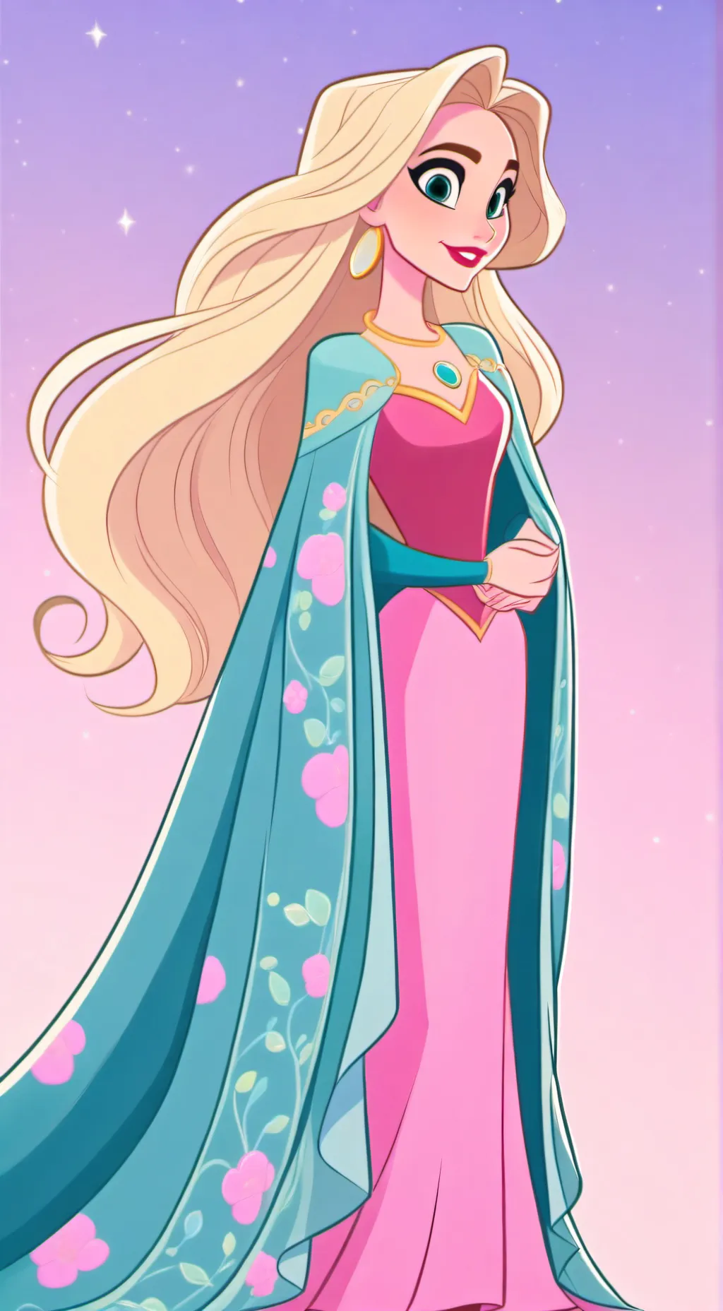 ai character: Princess Flora  background