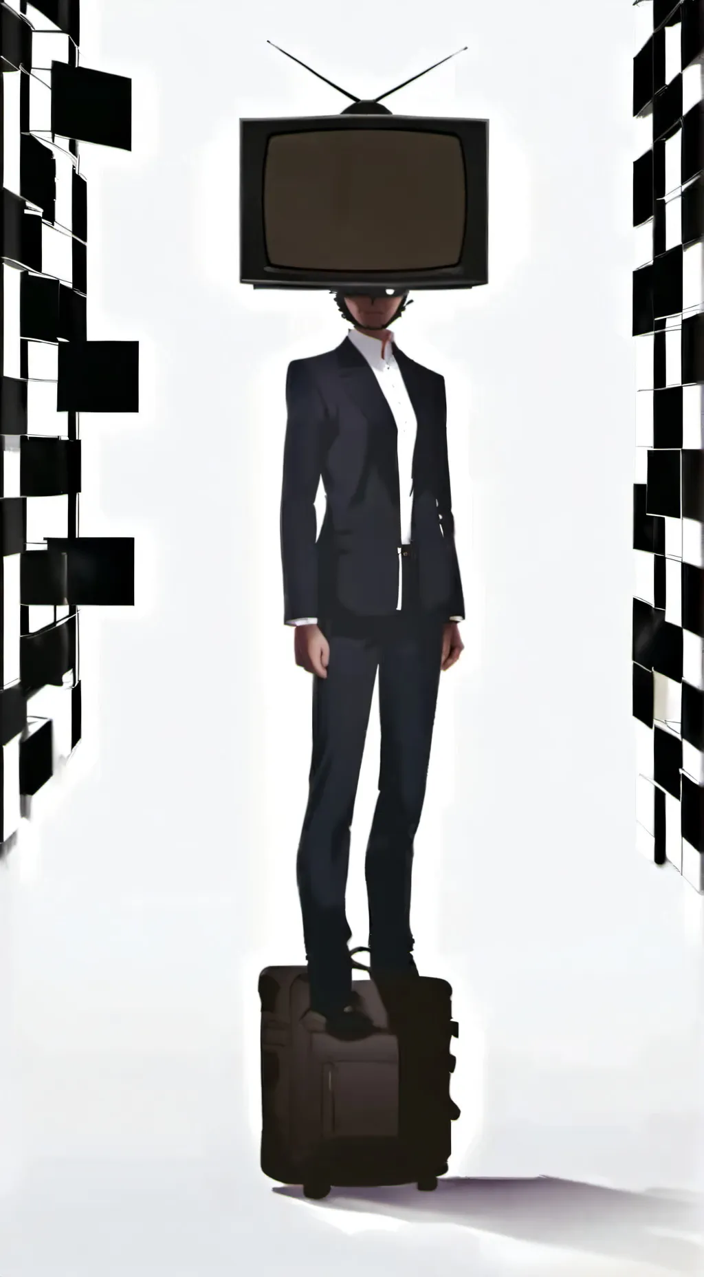 ai character: Sus Tv woman❤️ background