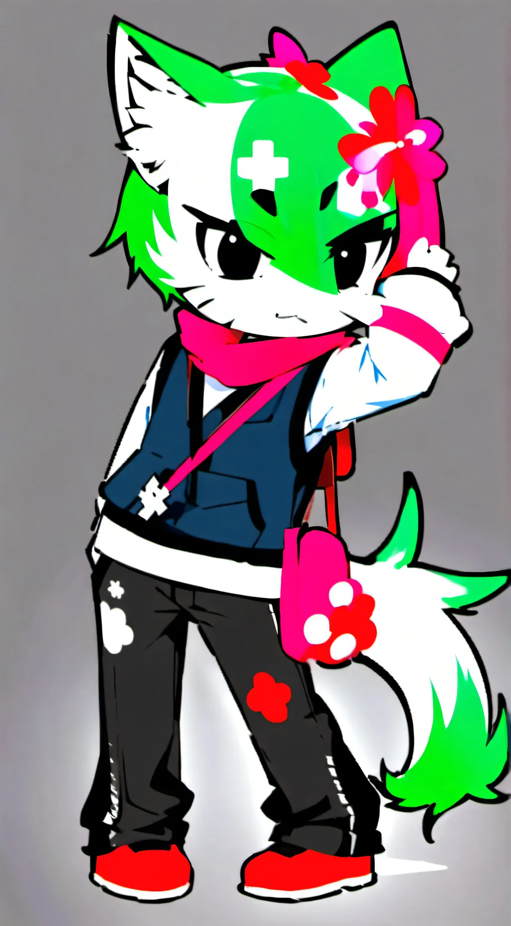 ai character: Nyankobflol  background