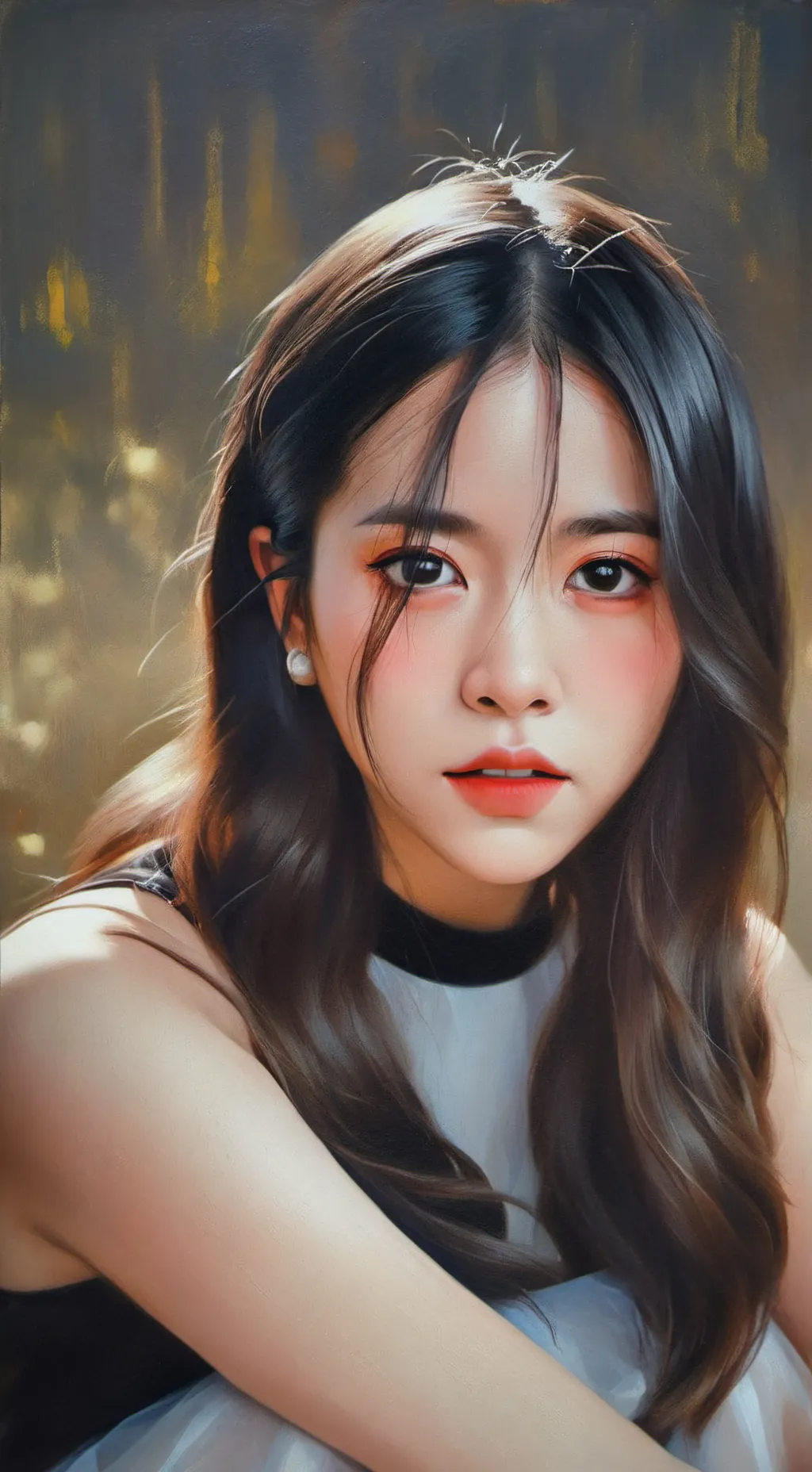 ai character: KIM JISOO🤍♣️ background