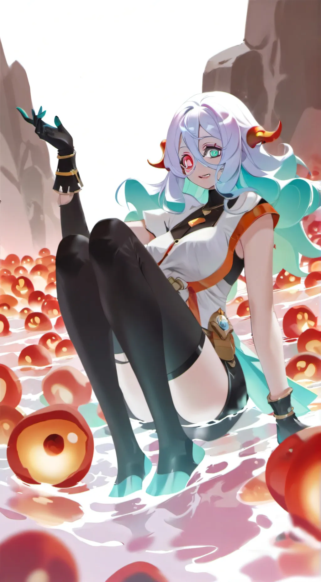 ai character: Mina yos background