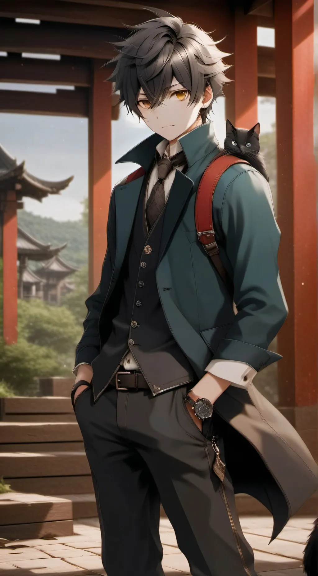 ai character: 江雪 background