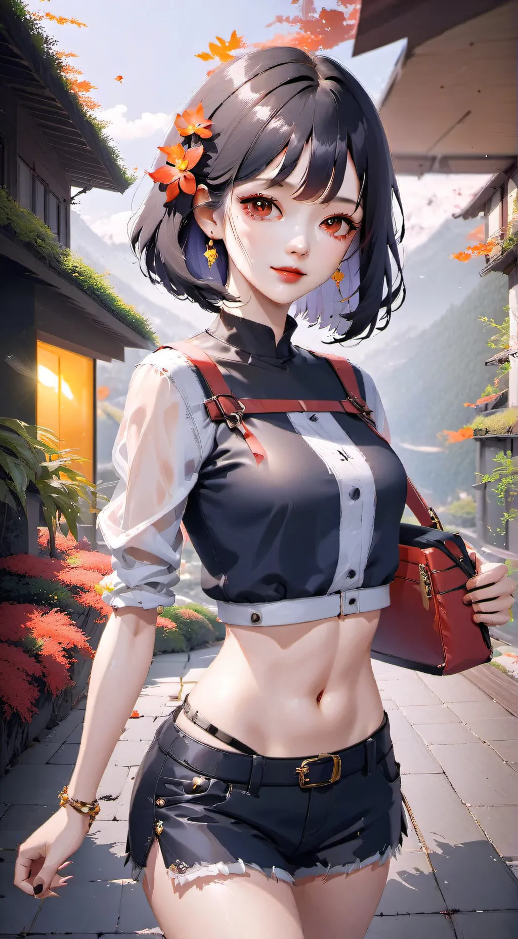 ai character: Momo background
