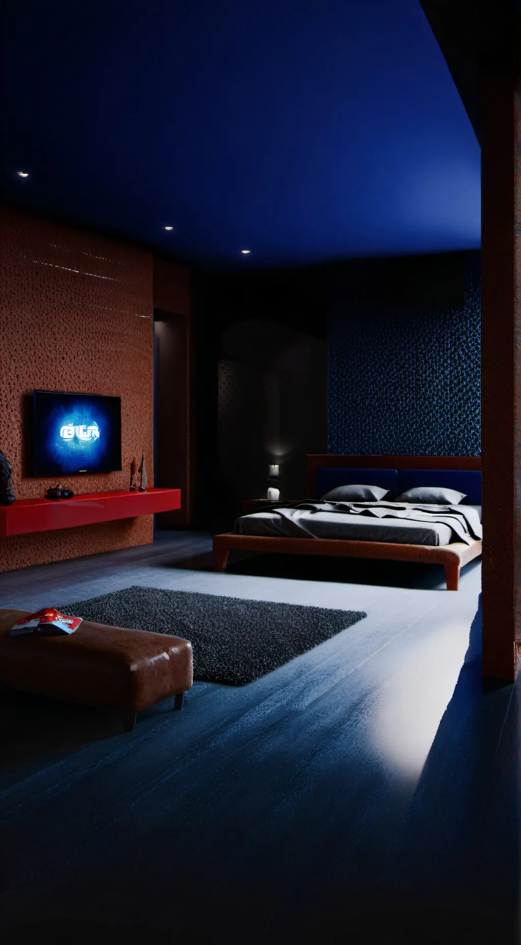 ai character: the movie room background