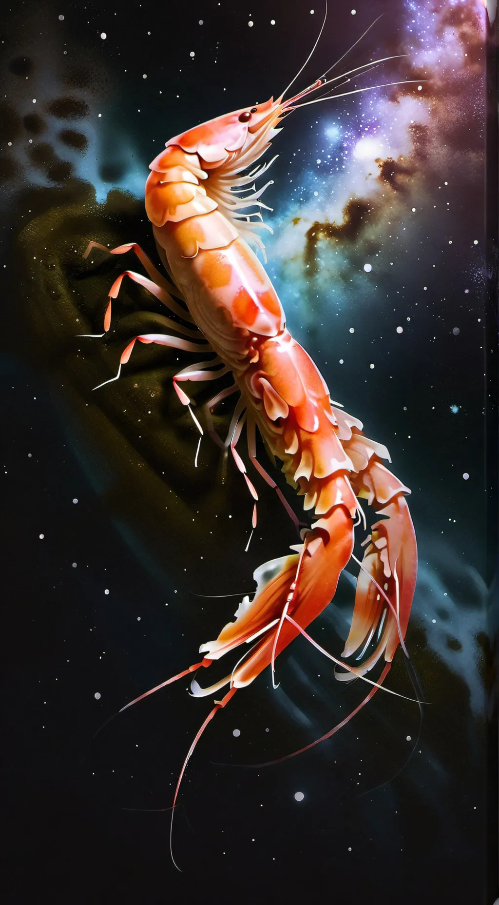 ai character: Shrimpo  background