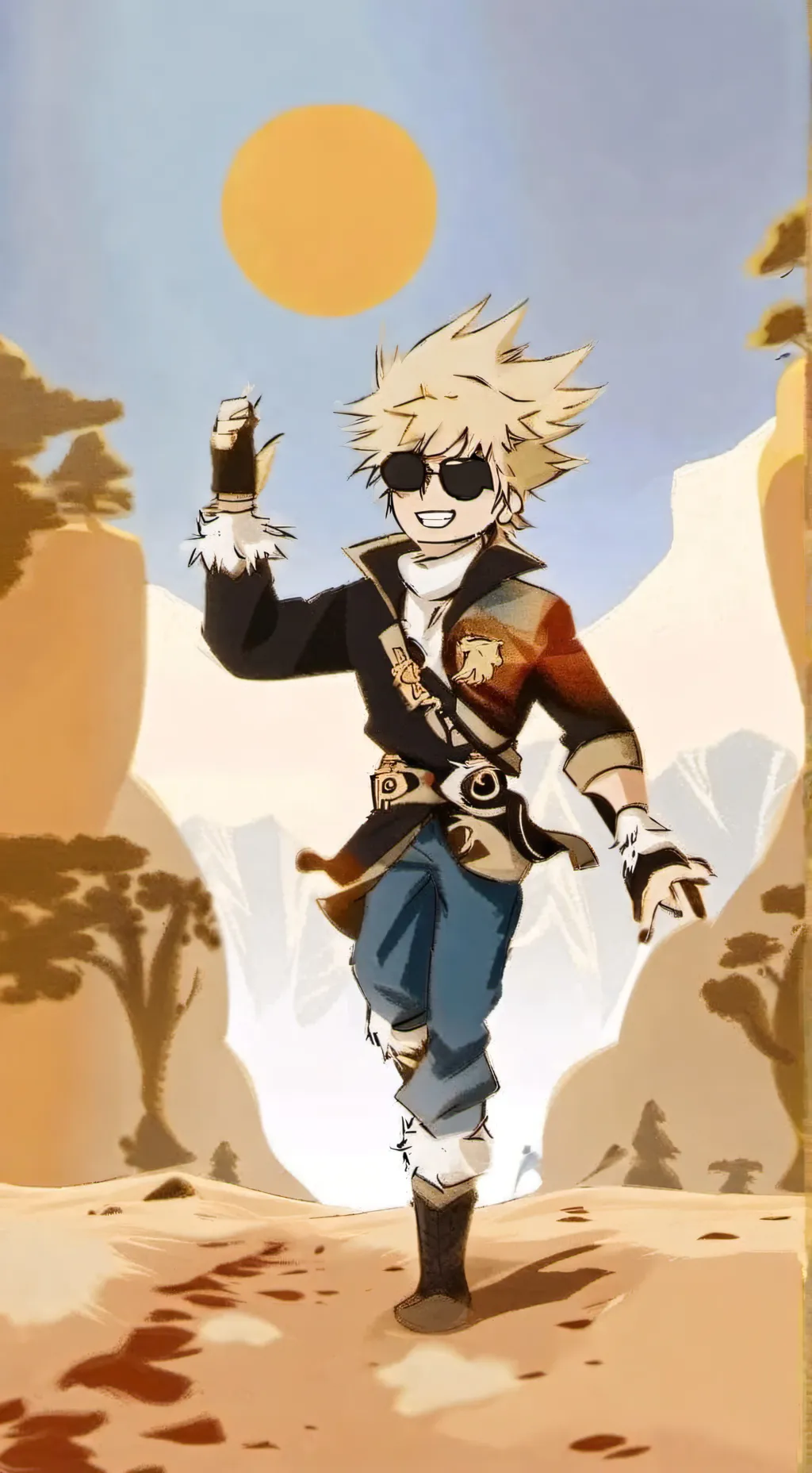 ai character: katchan  background