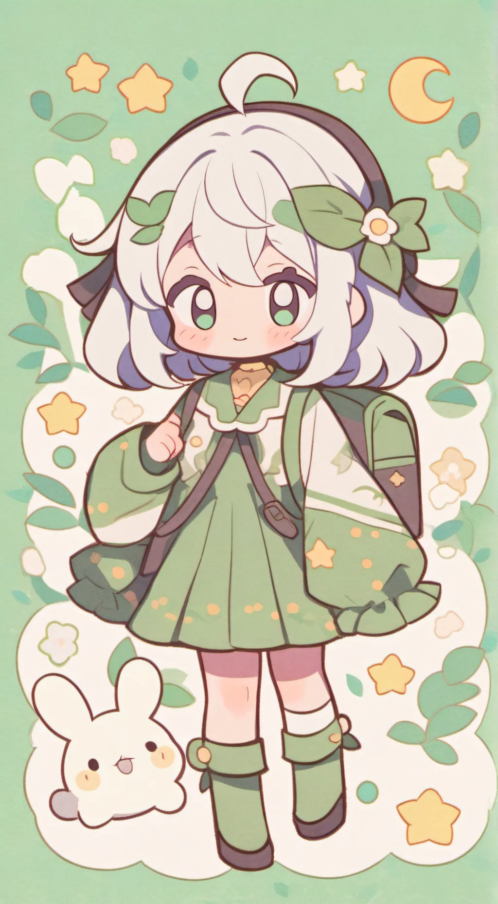 ai character: dandy x astro 🌸🌙 background