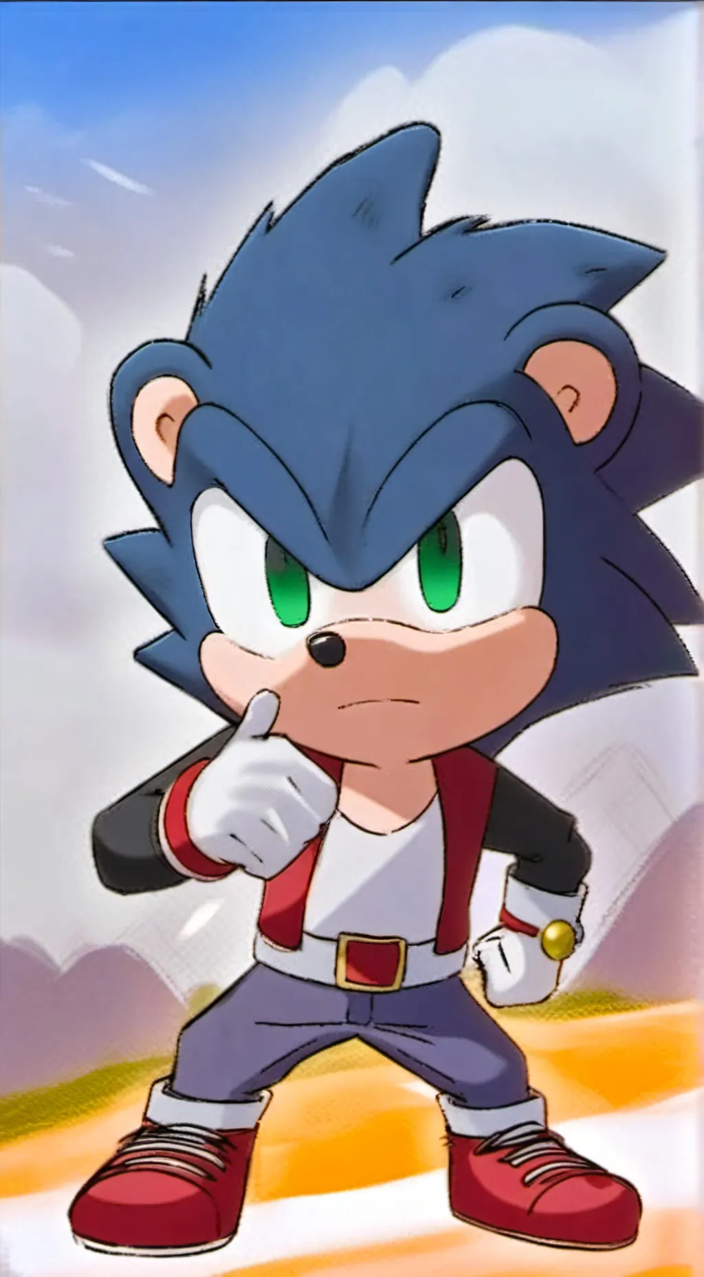 ai character: Sonic the Hedgehog background