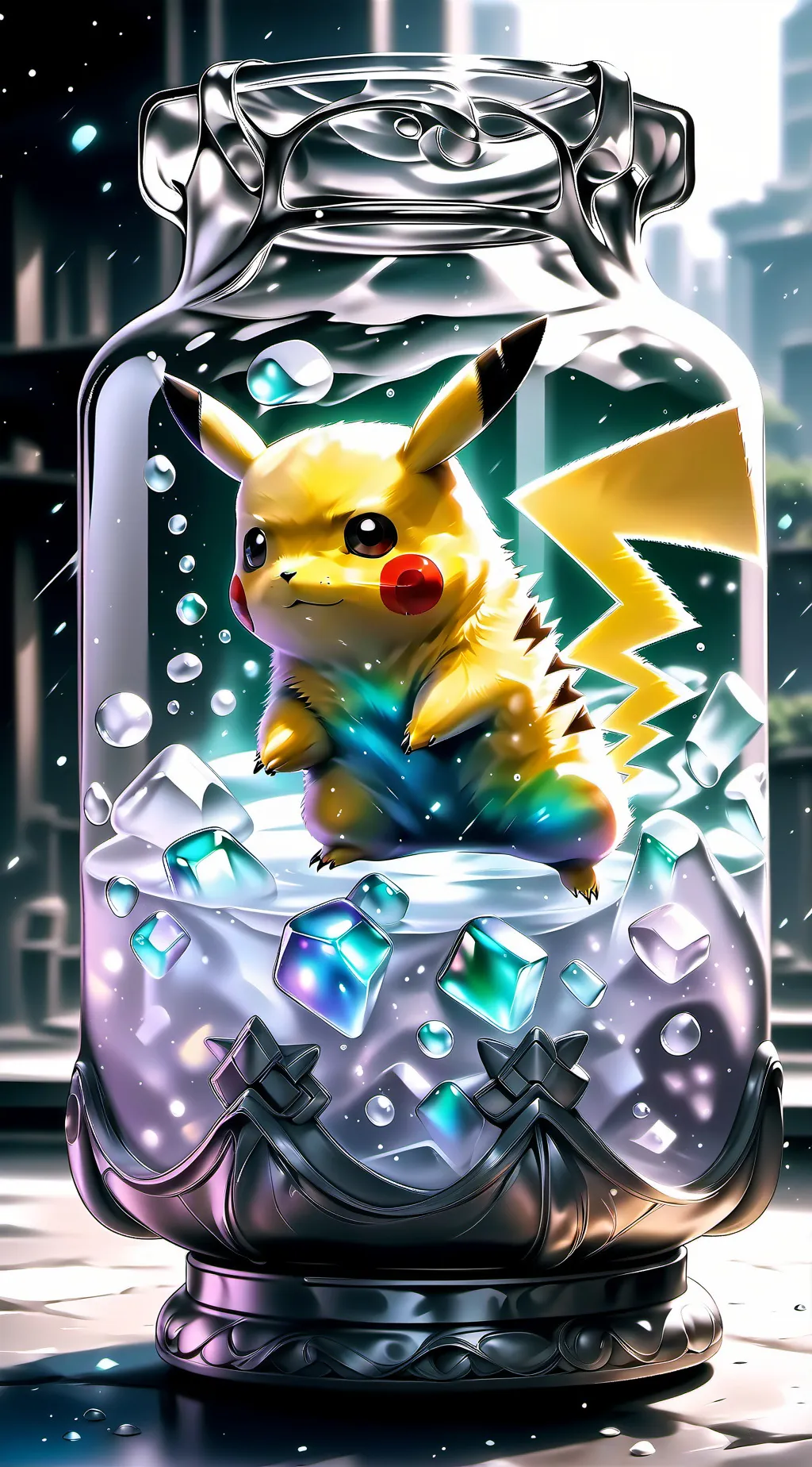 ai character: Pikachu background
