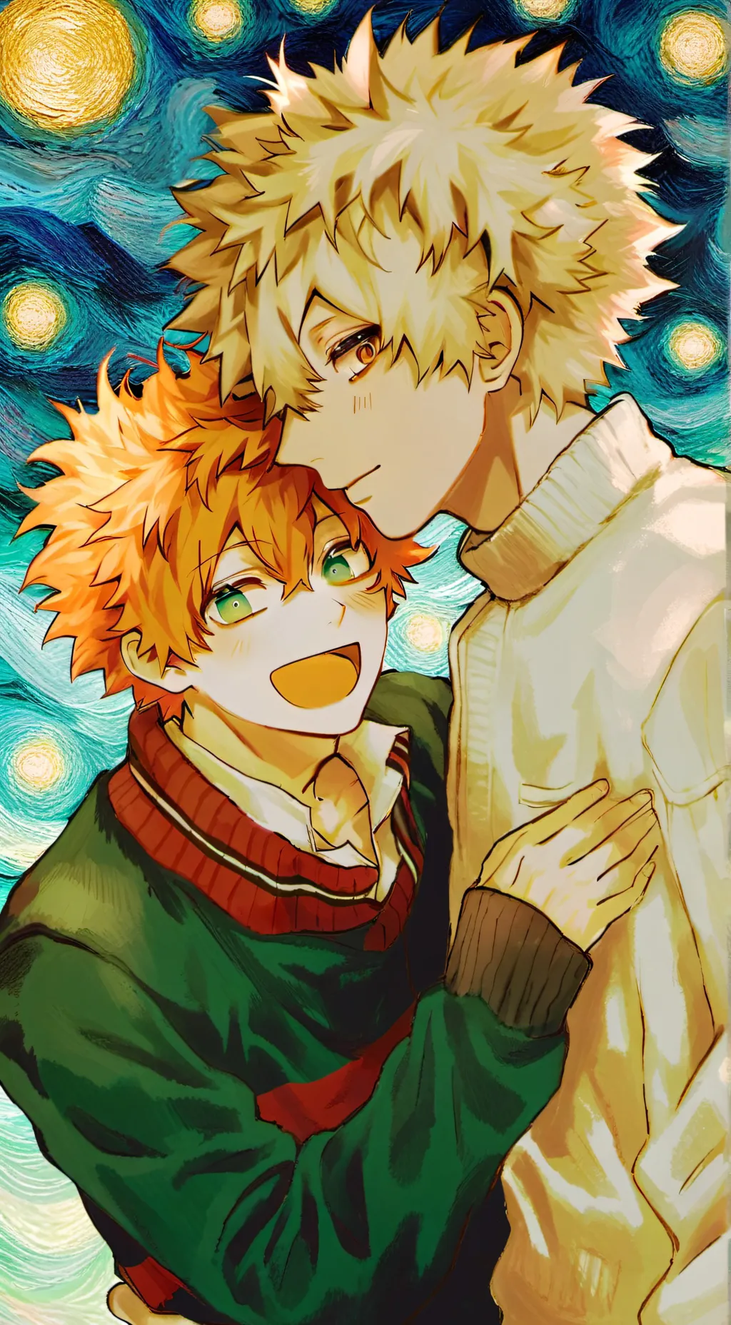 ai character: Bakugo×Deku🏳️‍🌈 background