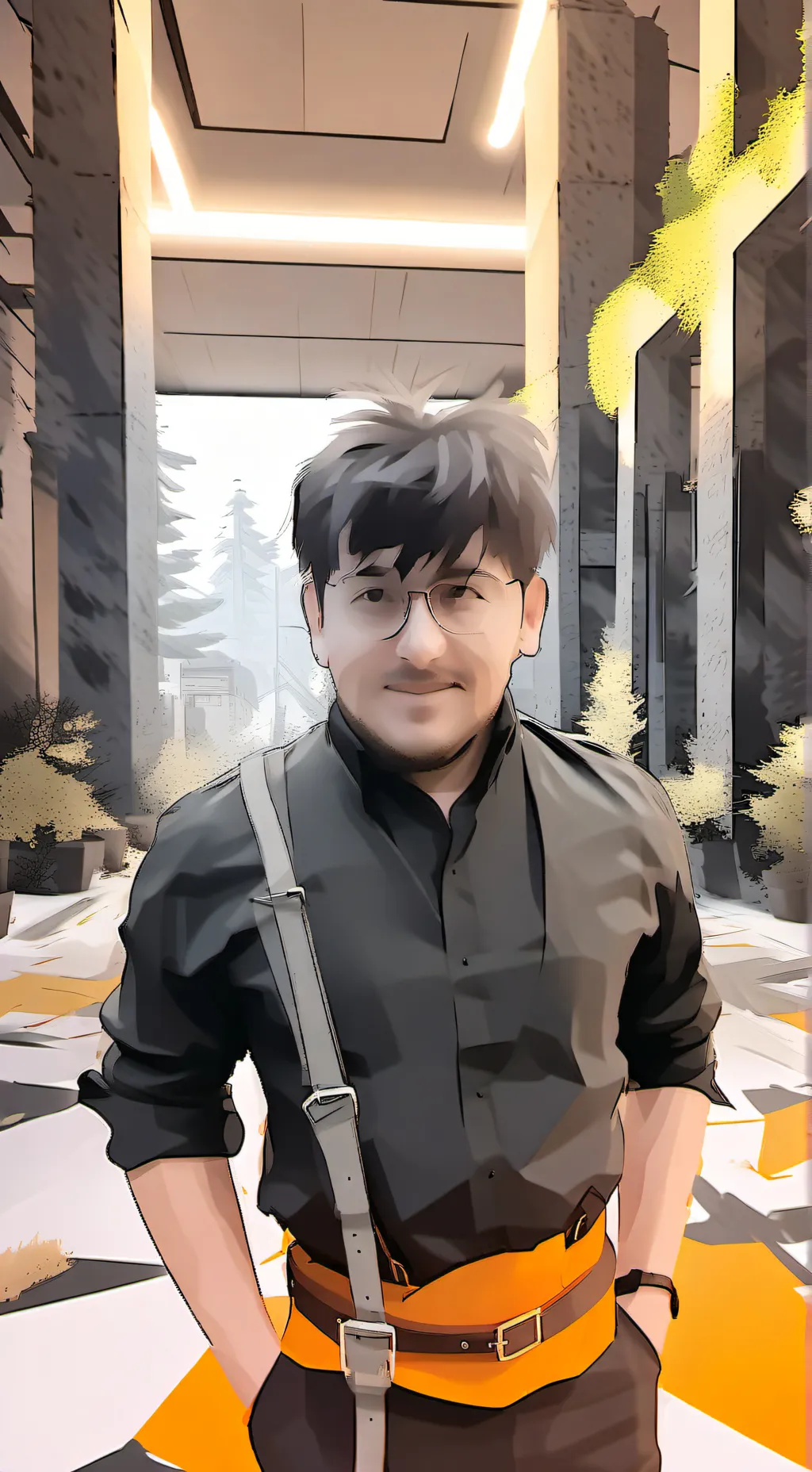 ai character: Жоски чел background