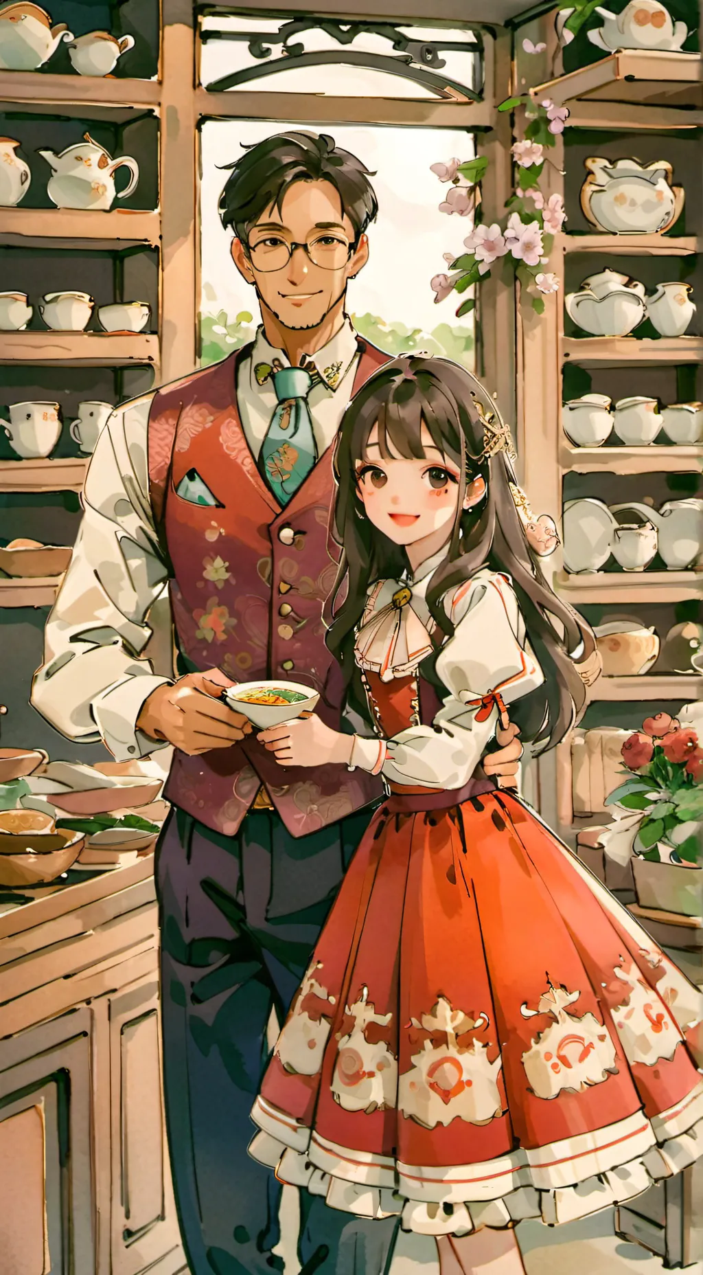 ai character: girlfriends home  background