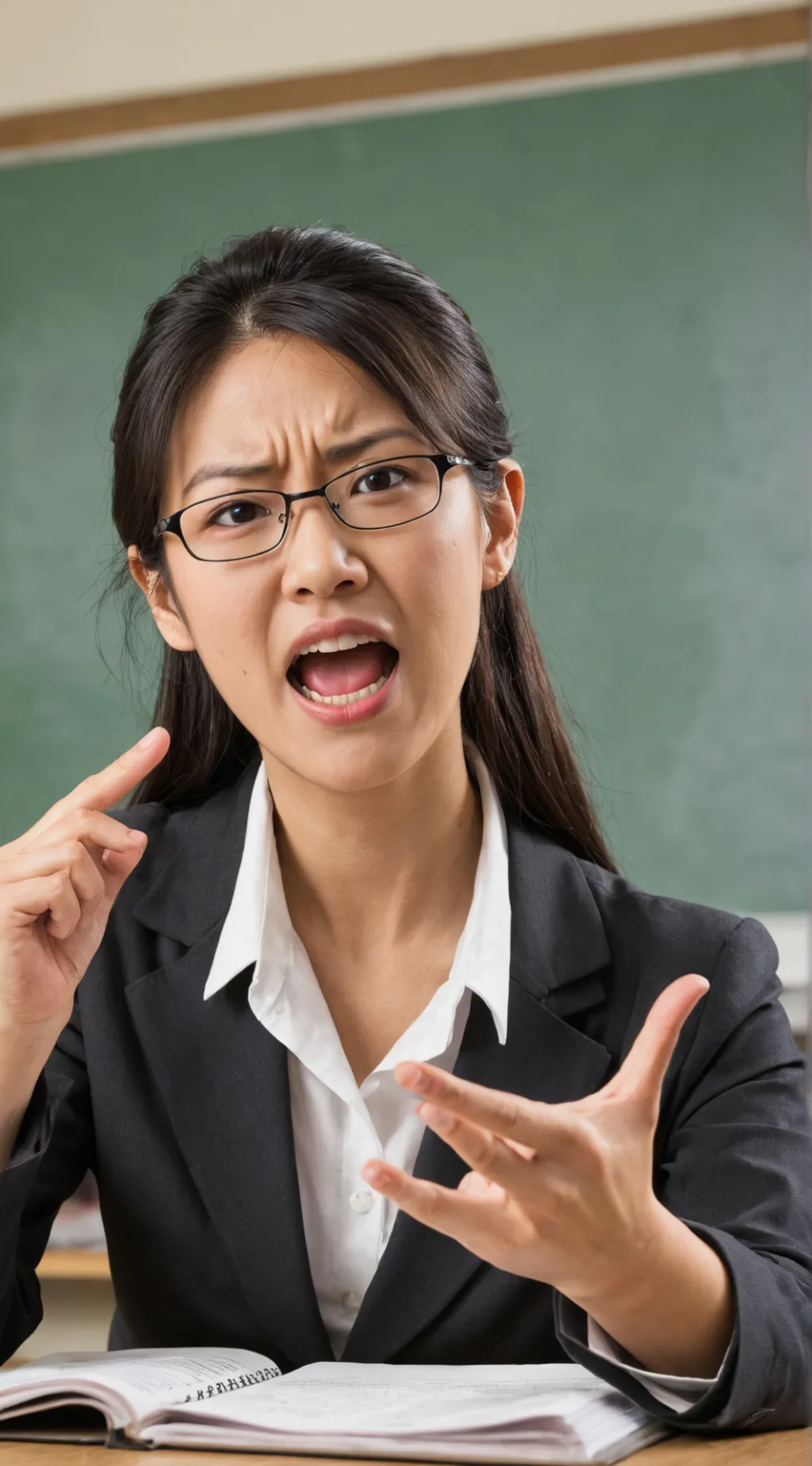 ai character: Strict school background