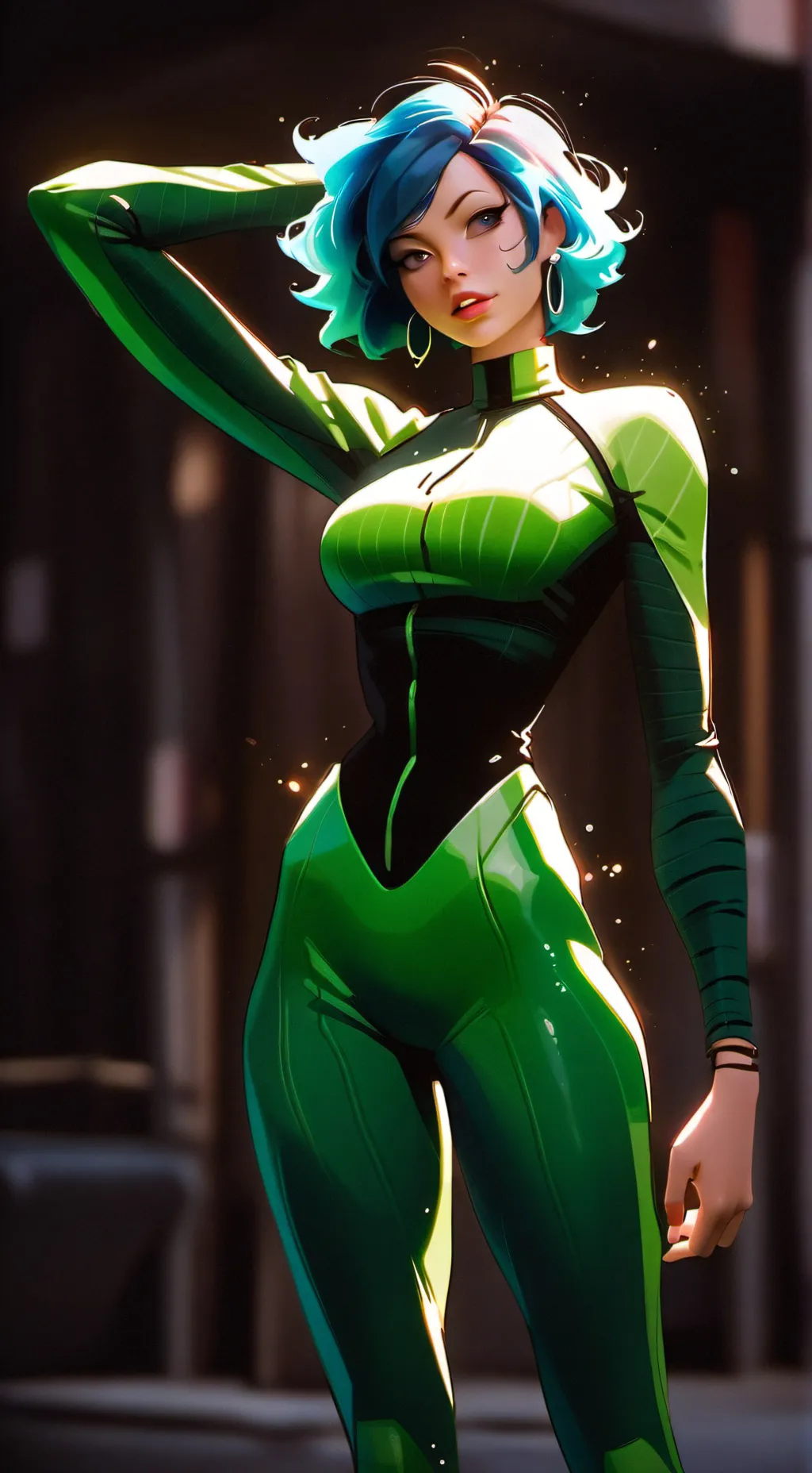 ai character: inflated vee DW background