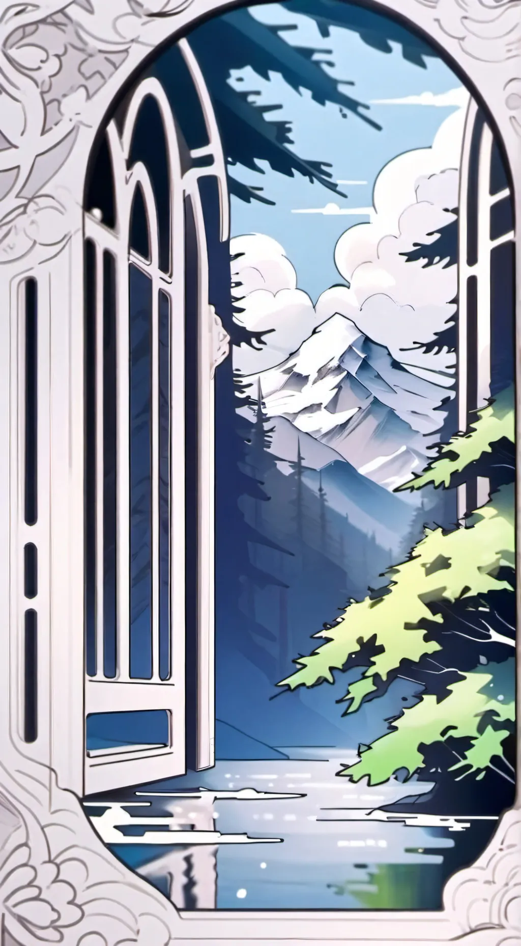 ai character: Dw twisted background