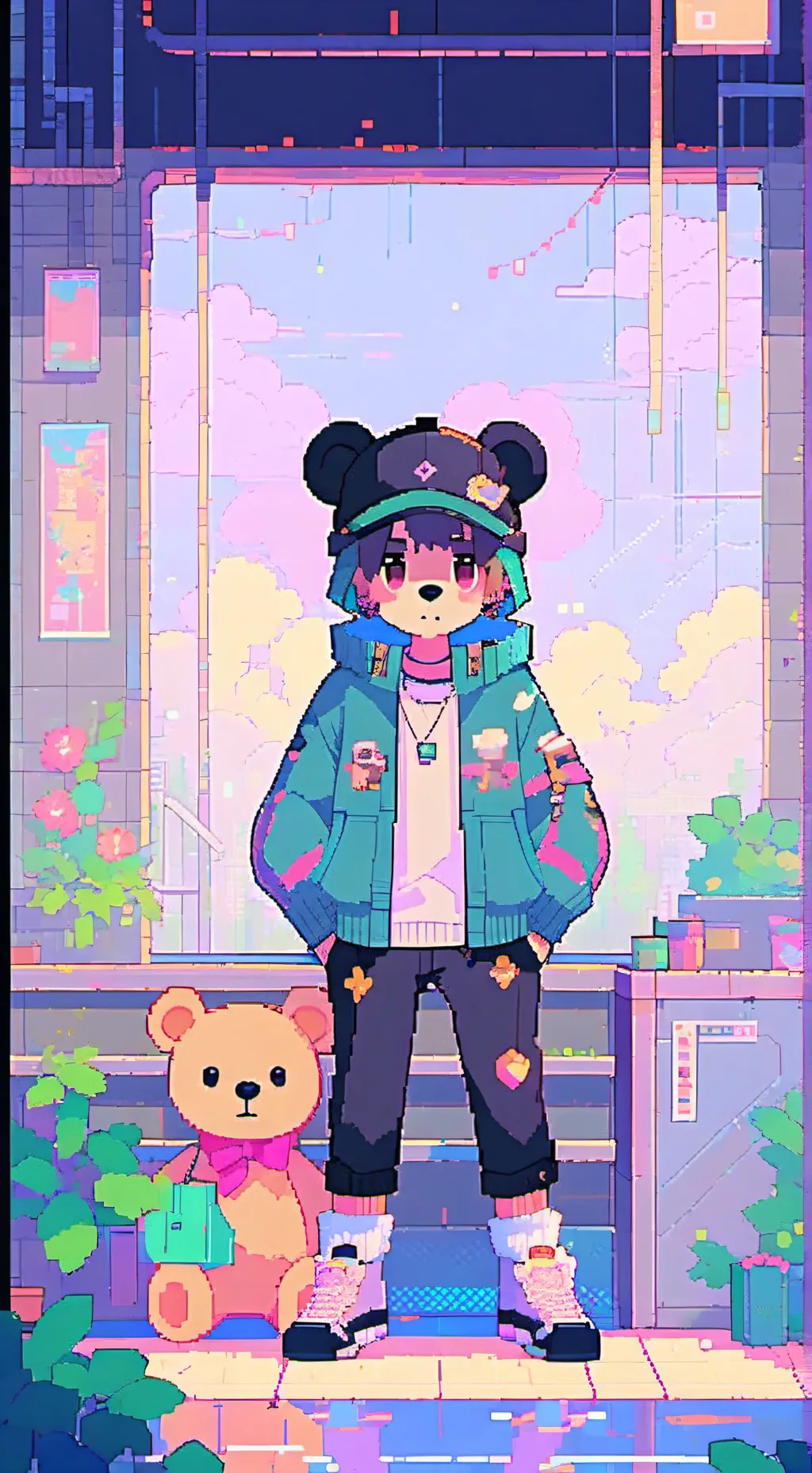 ai character: dont say teddy background