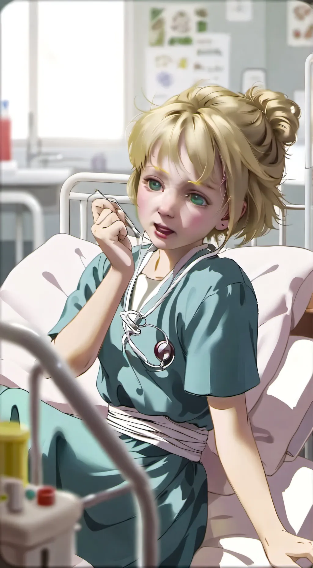 ai character: Insane girl  background