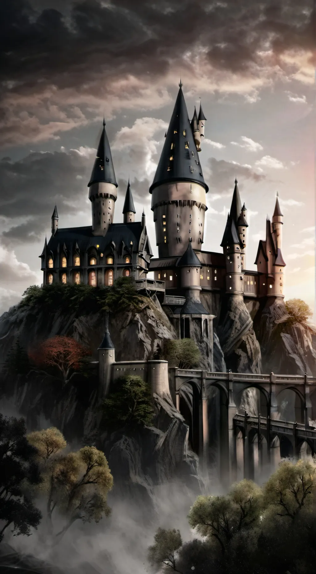 ai character: hogwarts  background