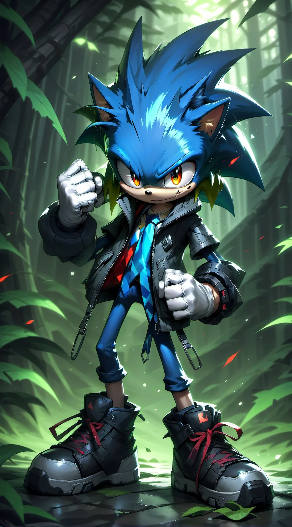 ai character: sonic.exe  background