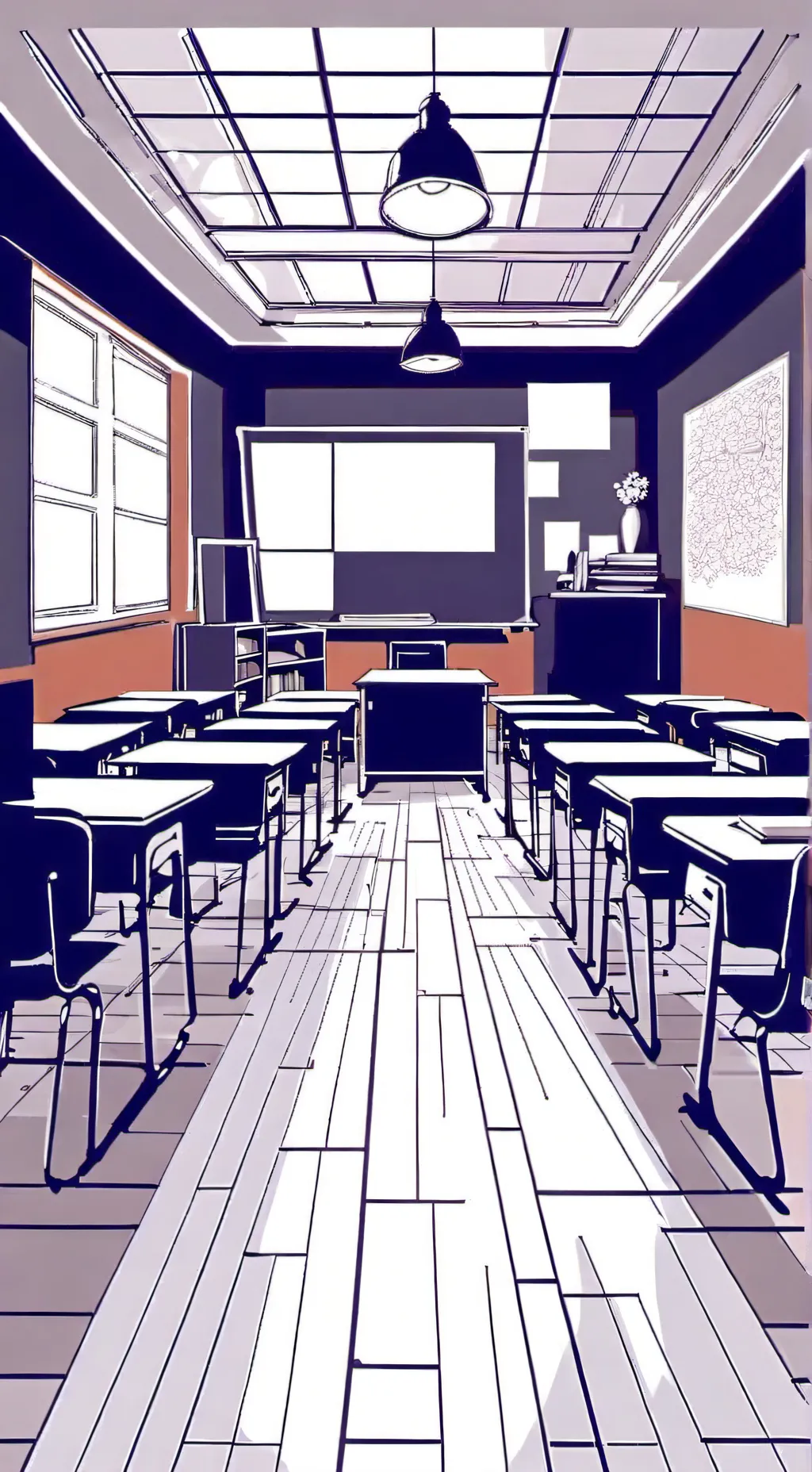 ai character: MHA sleepover background