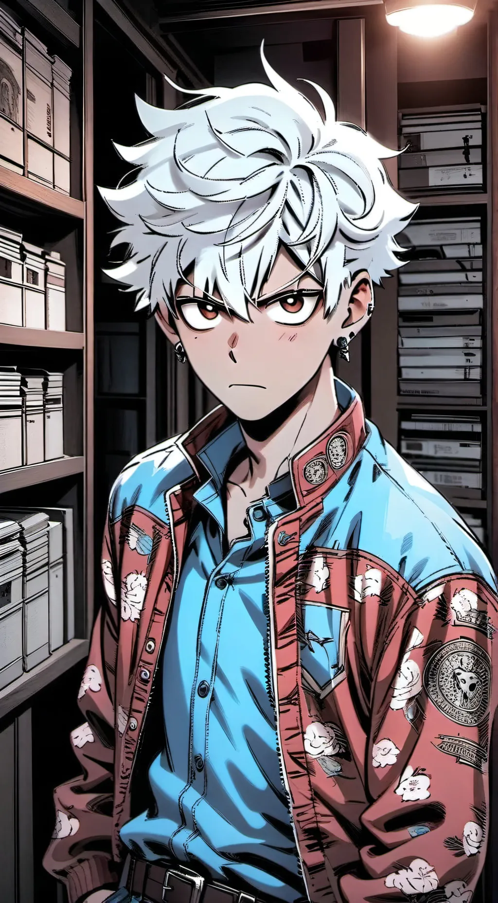 ai character: bakugo y t/n background