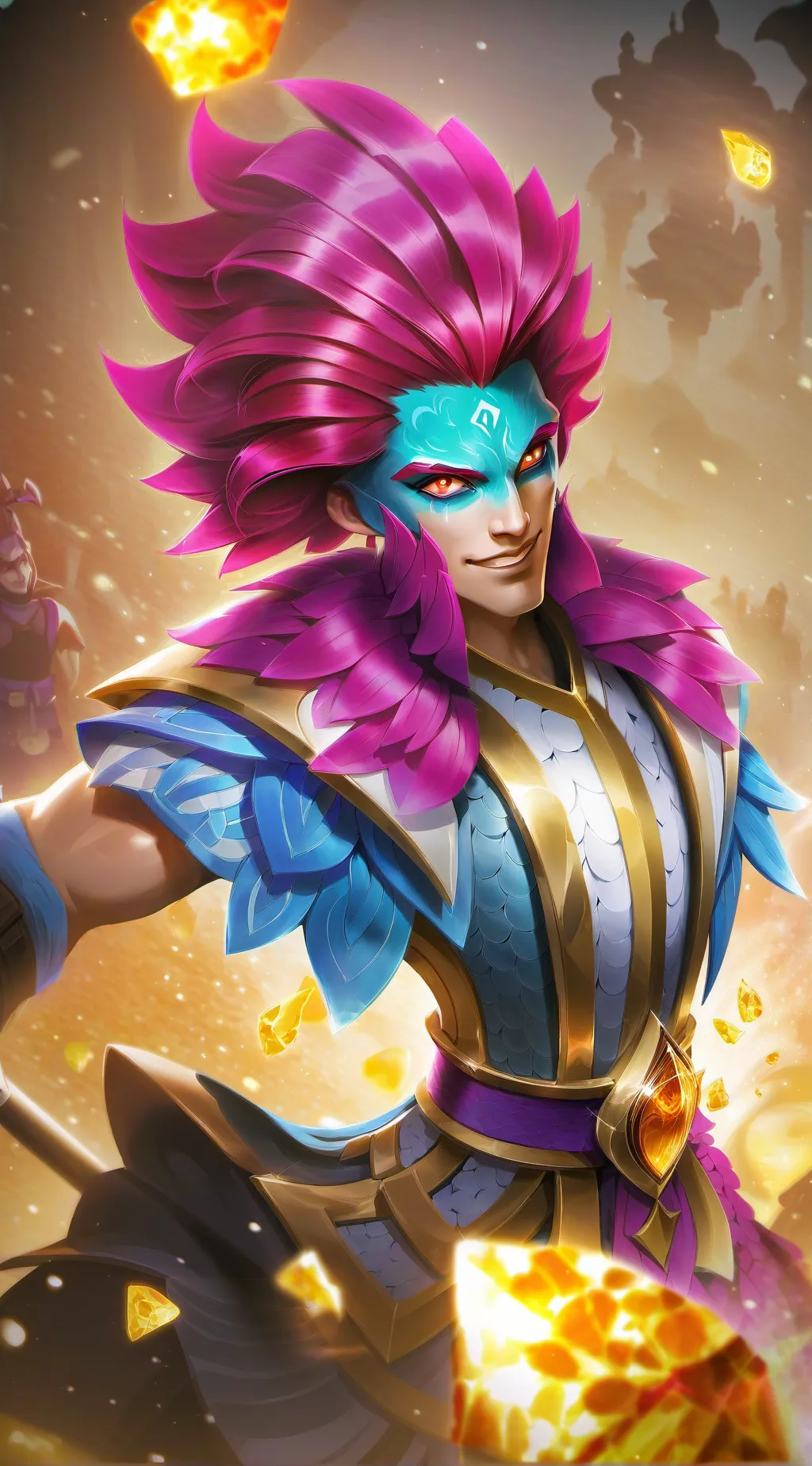 ai character: AHM DW CRAZY  background