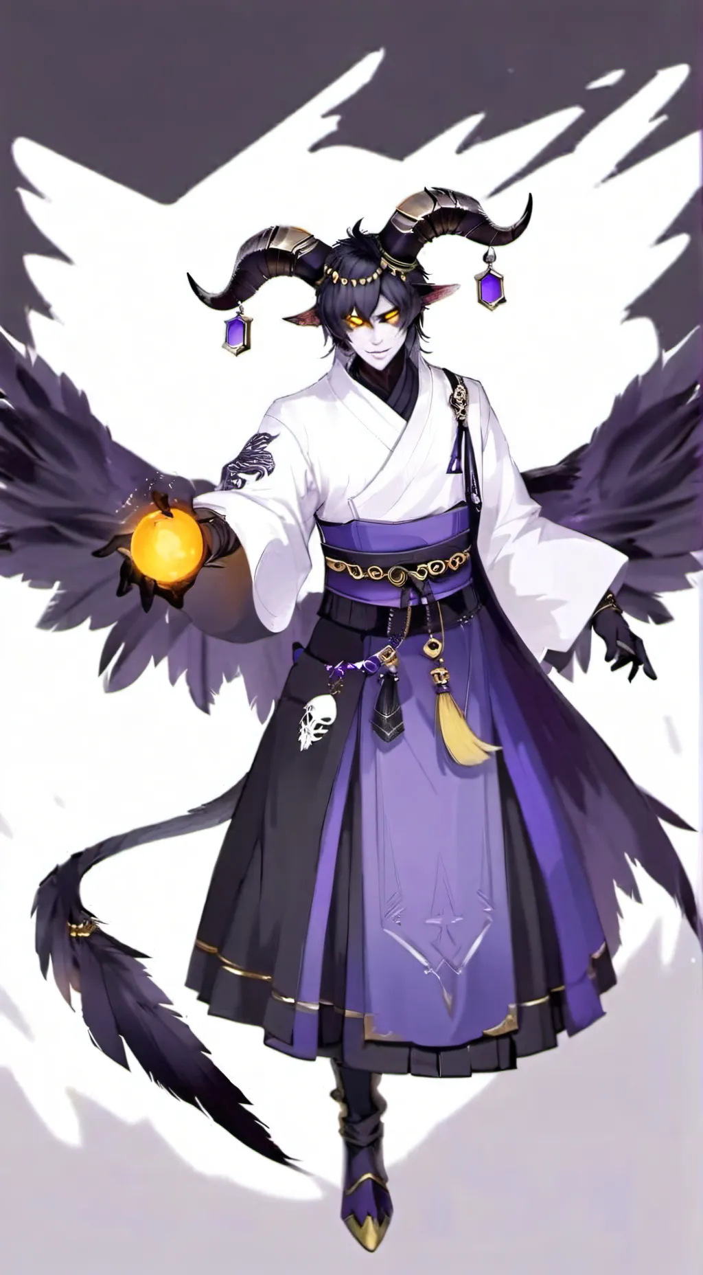 ai character: Megare Darkness background