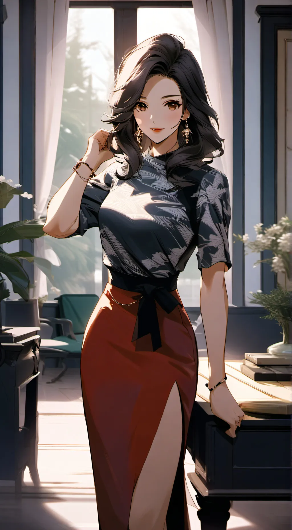 ai character: Adriana  background