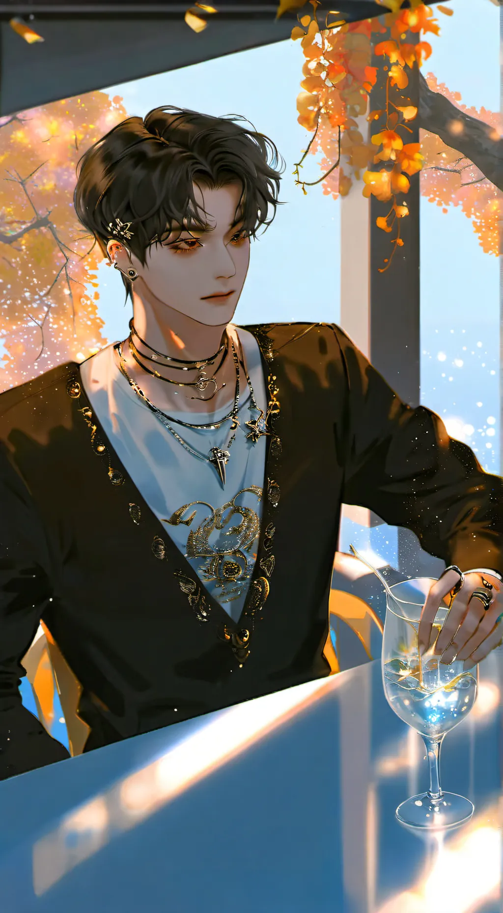 ai character: bangchan😁 background