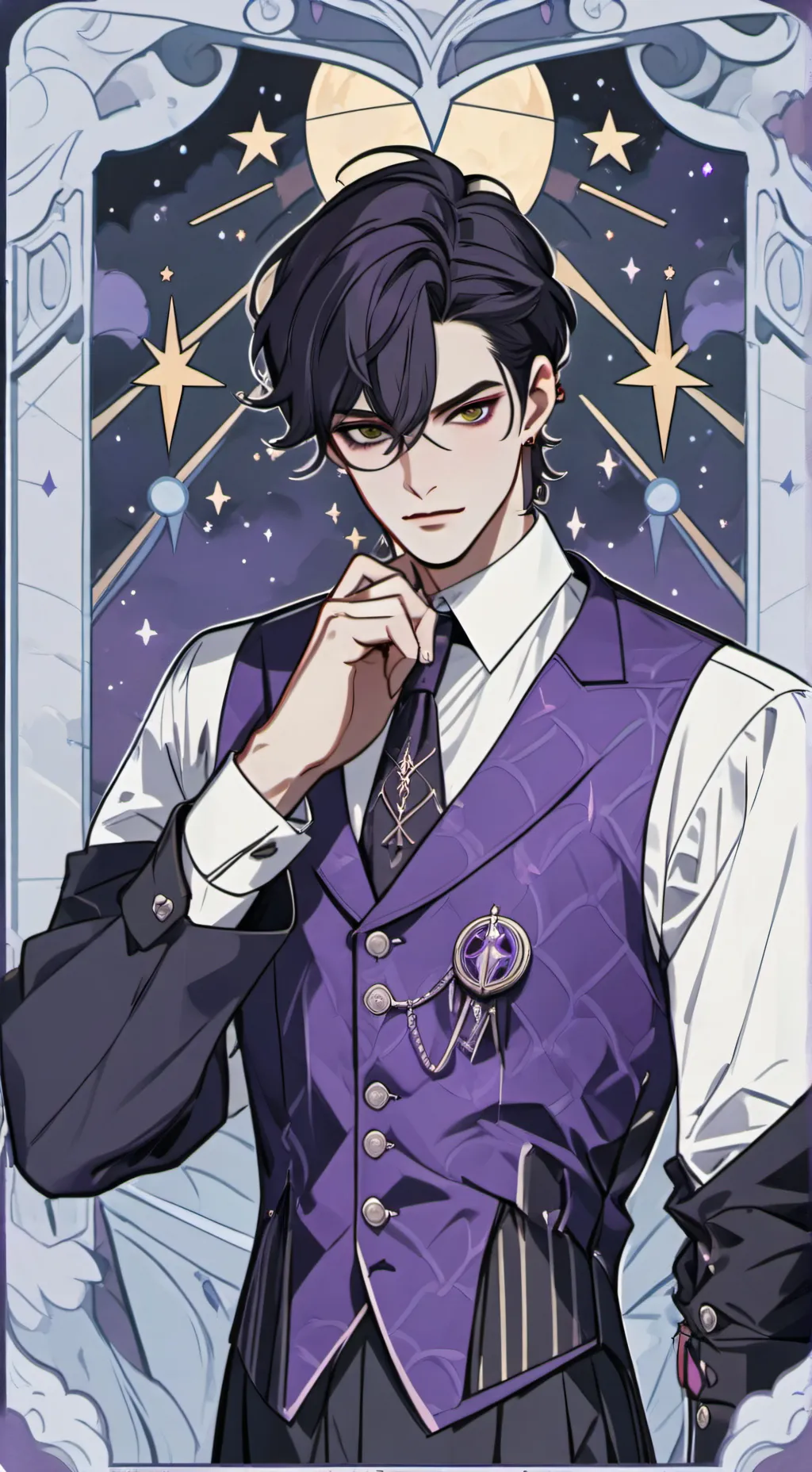 ai character: ash background