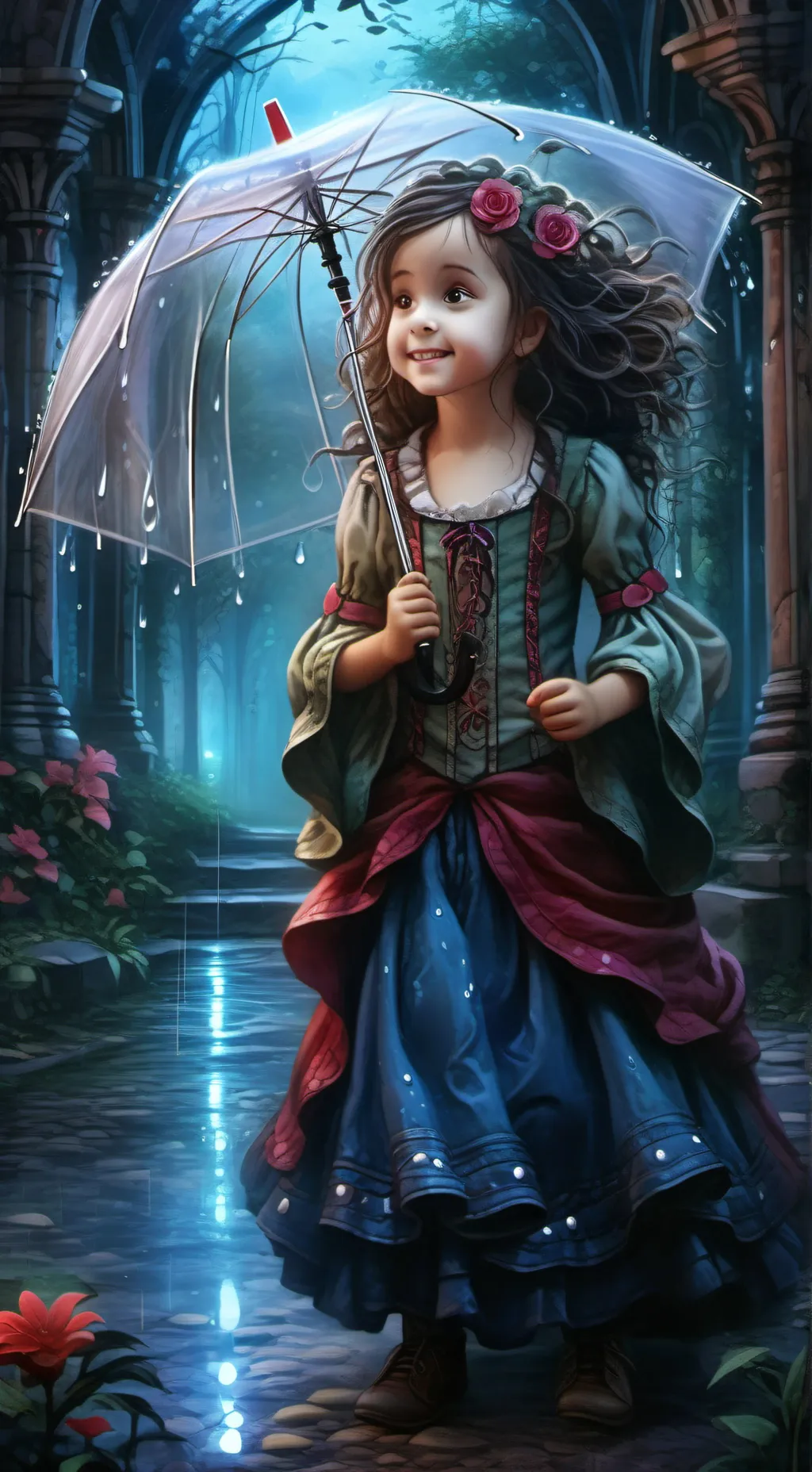 ai character: serenity  background