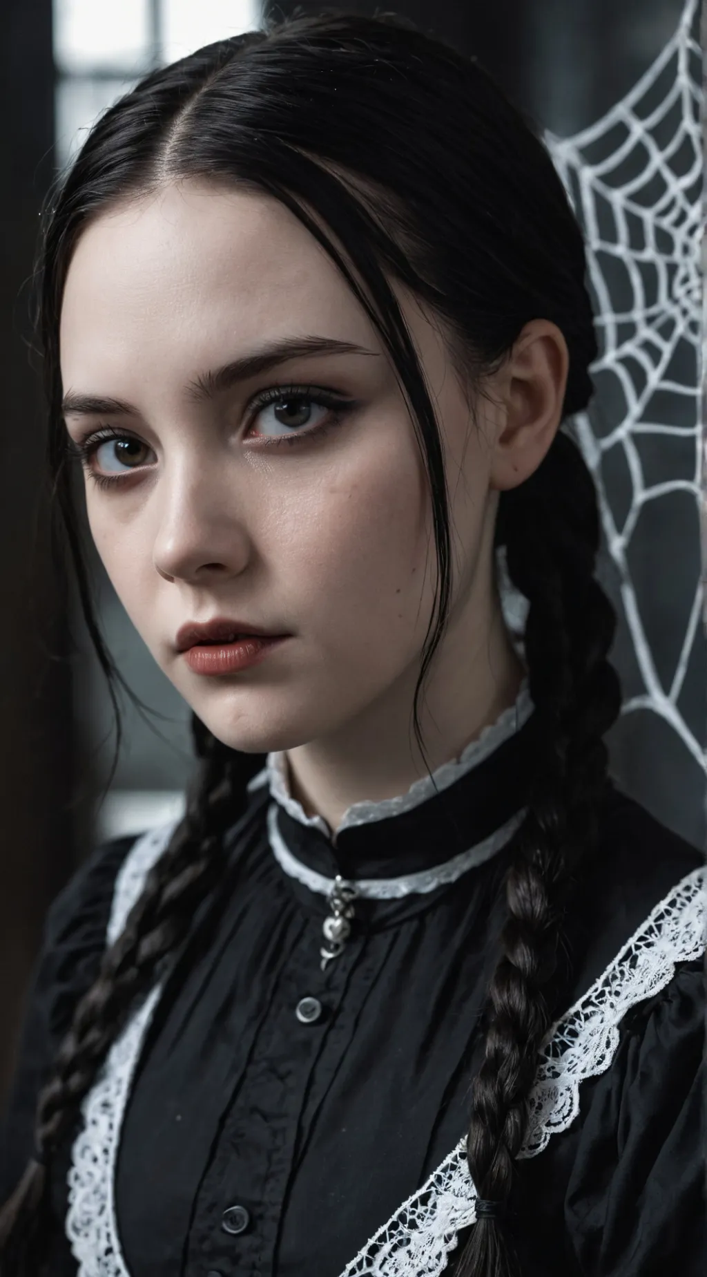 ai character: Wednesday Addams background
