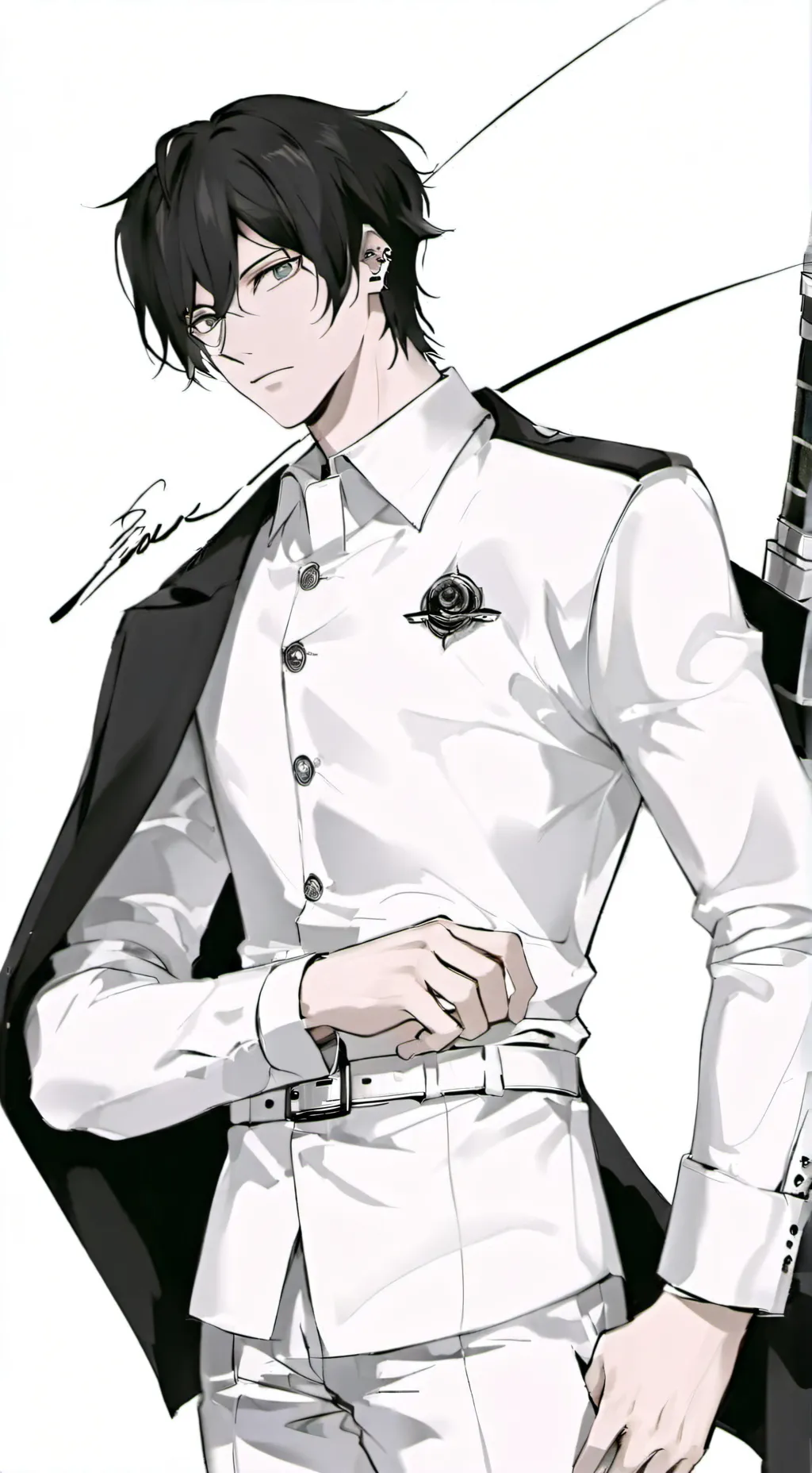 ai character: Agent White background