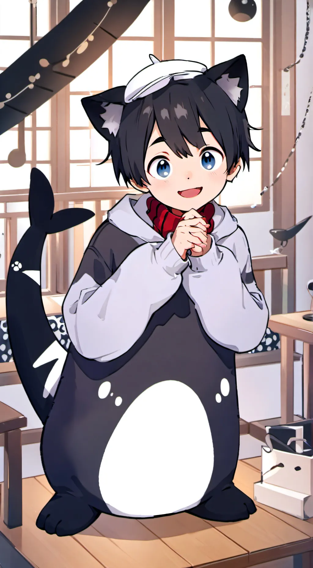 ai character: Orca Spirit Pup background