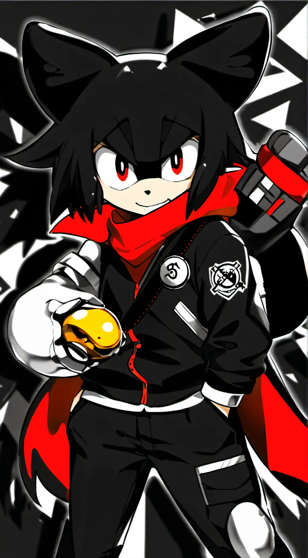 ai character: shadow background