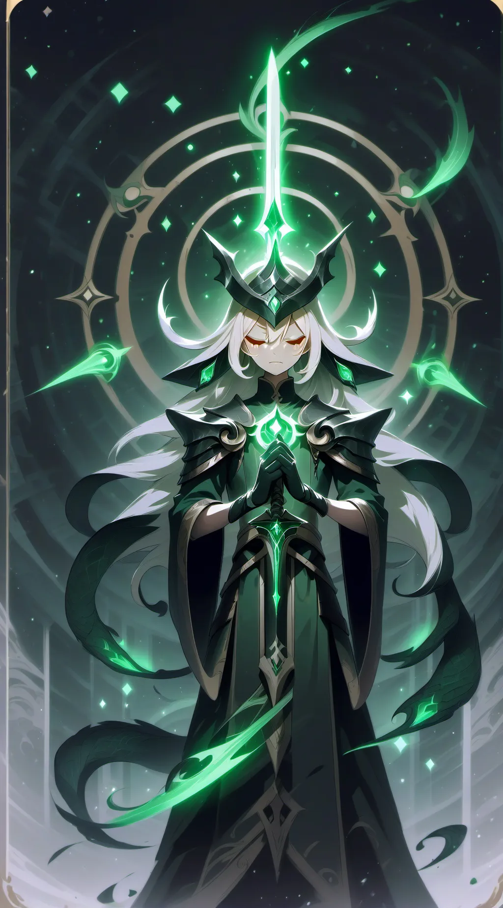 ai character: ☆Mystic flour☆ background