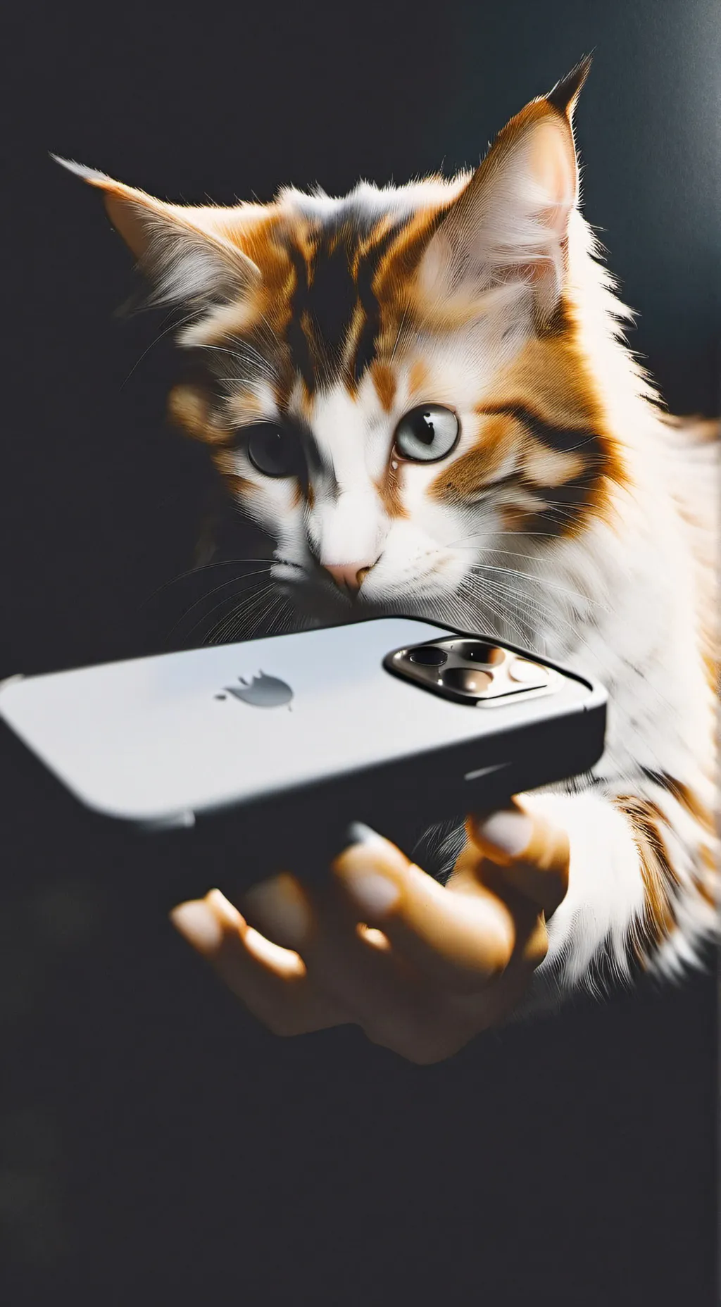 ai character: Gray background