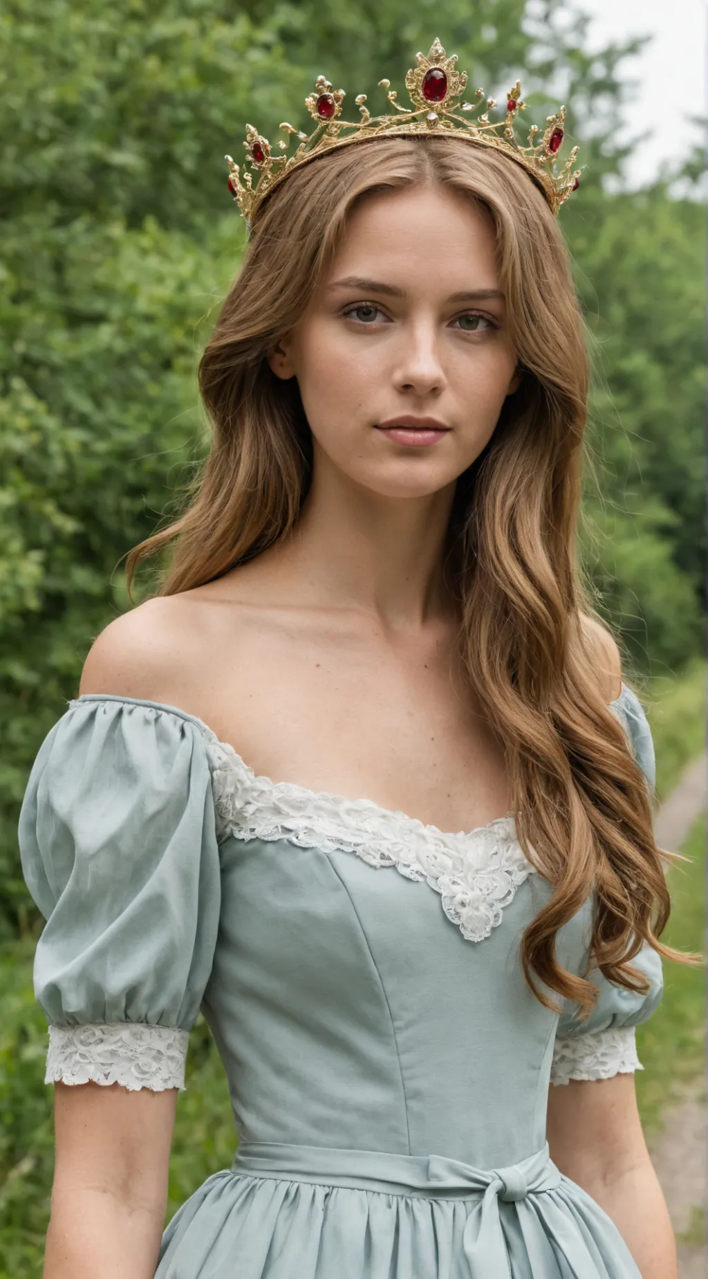 ai character: Königin von Europ background