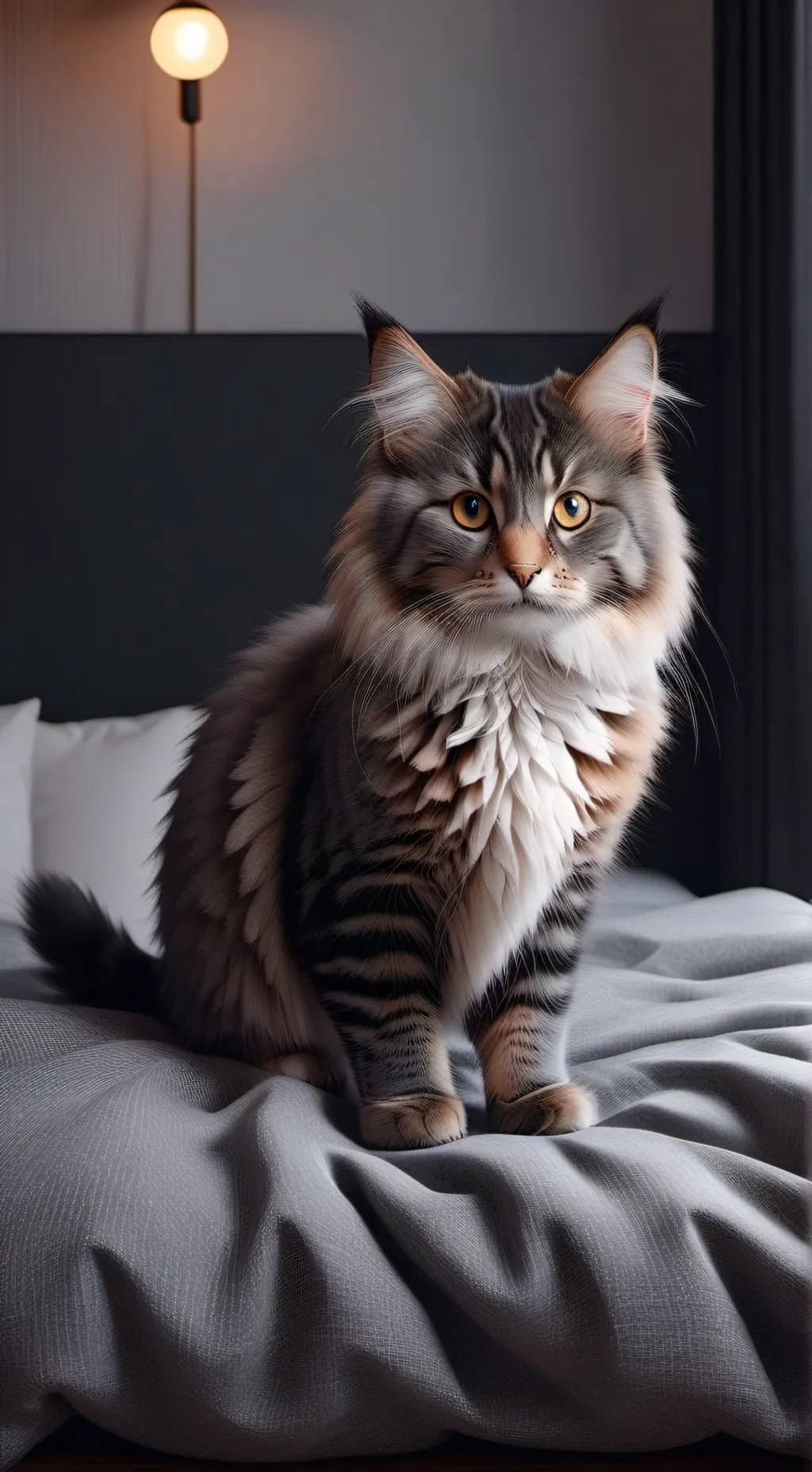 ai character: Lion  background