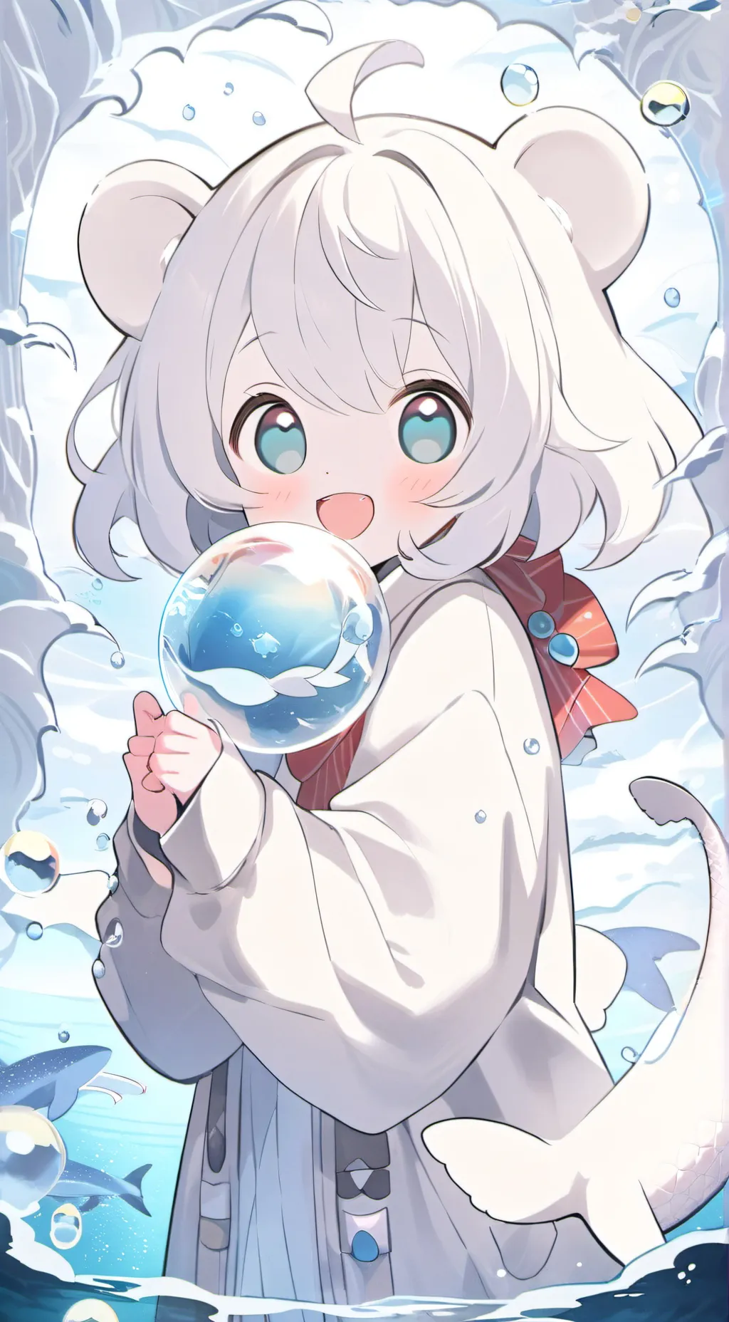 ai character: Echo the Beluga Spirit background