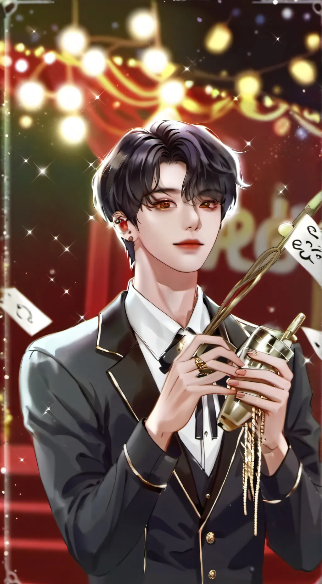 ai character: Hyunjin skz  background