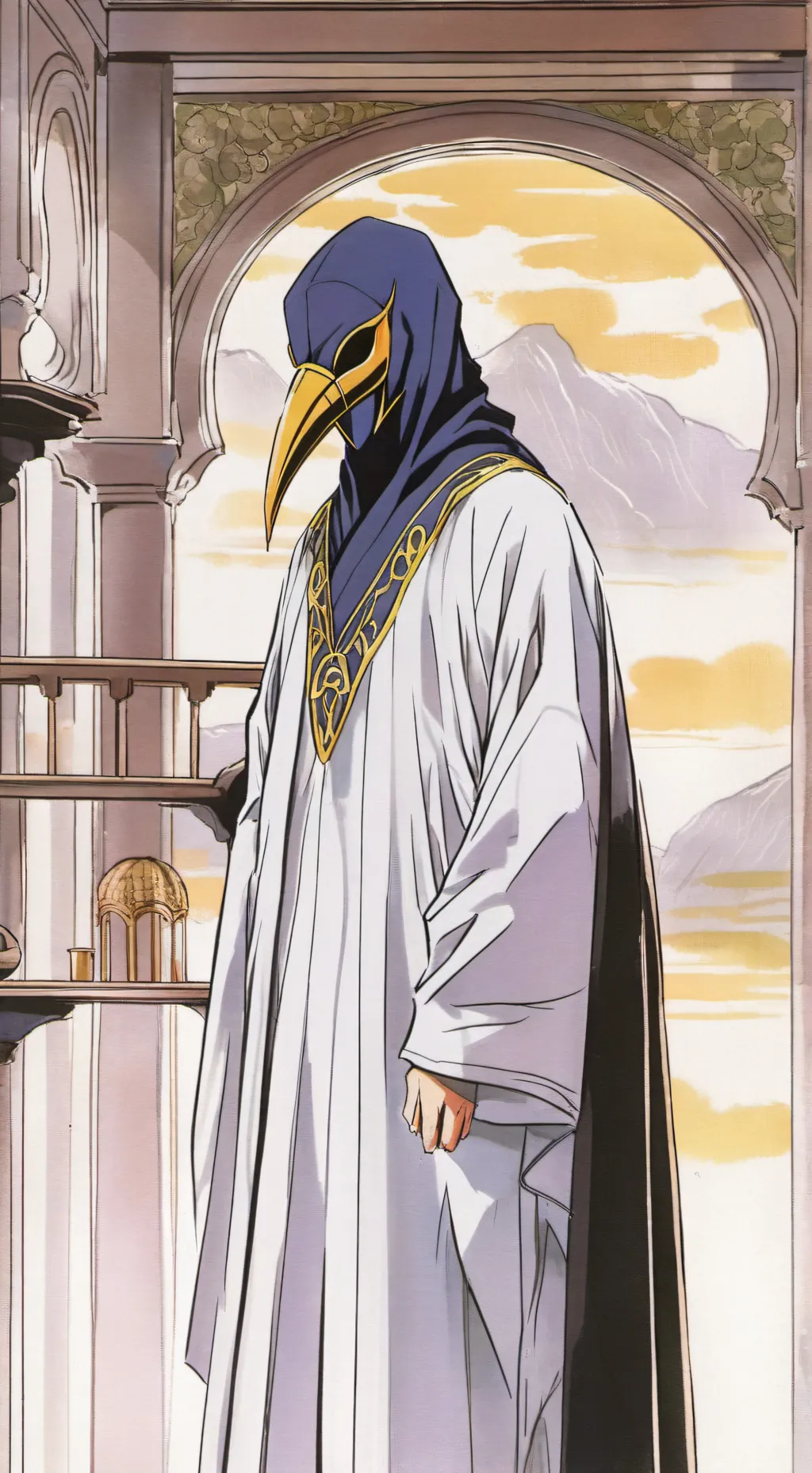 ai character: tokoyami mha background