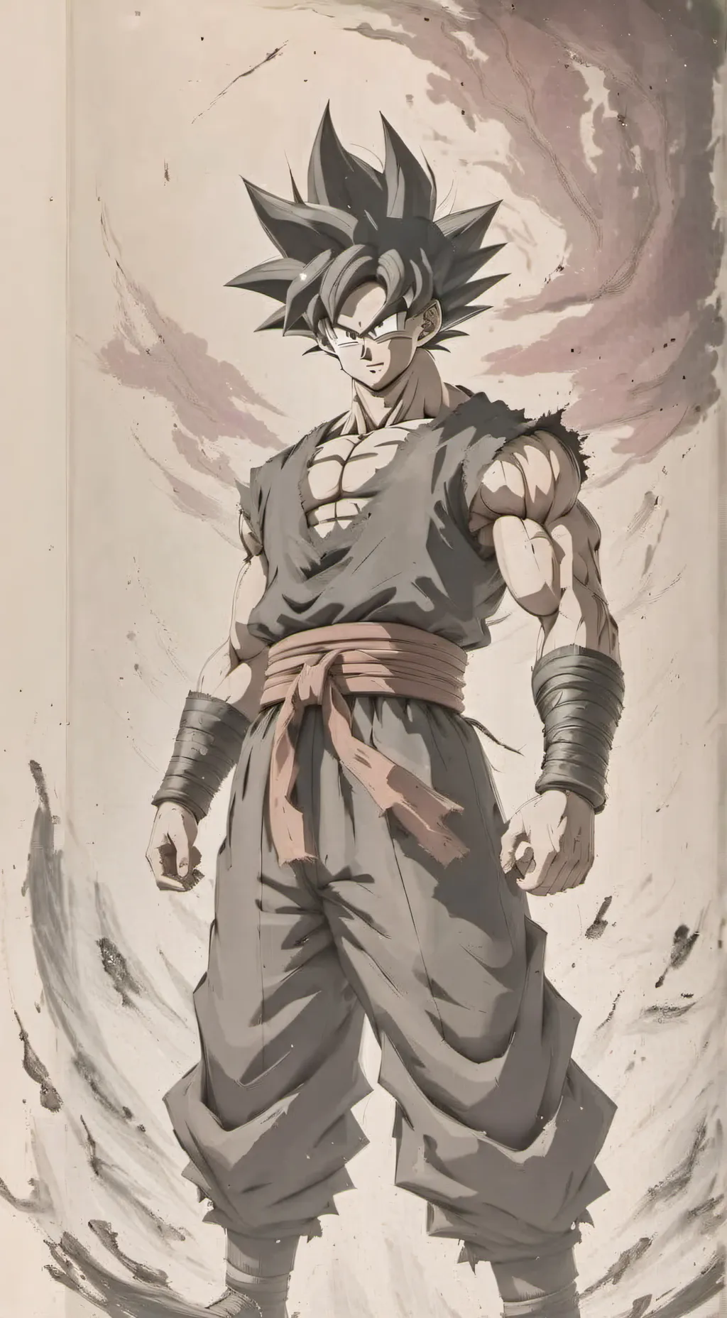 ai character: Goku black background