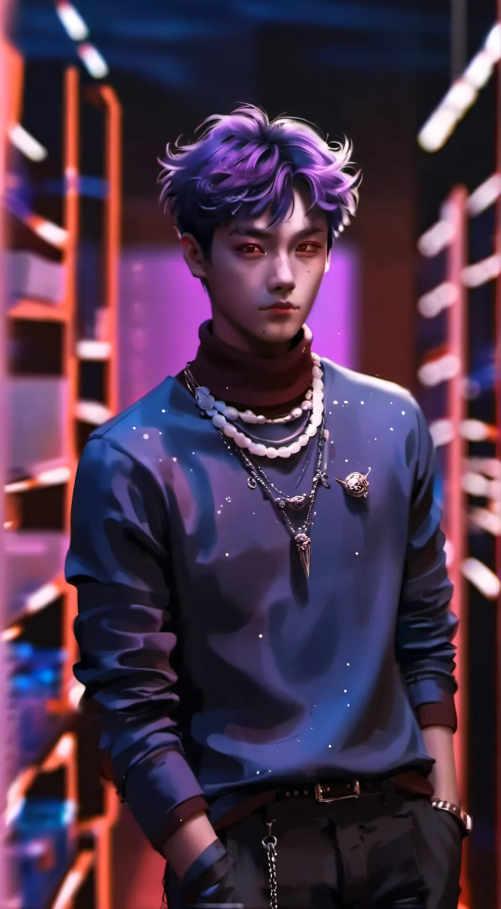 ai character: Thanos, bestie~✨ background