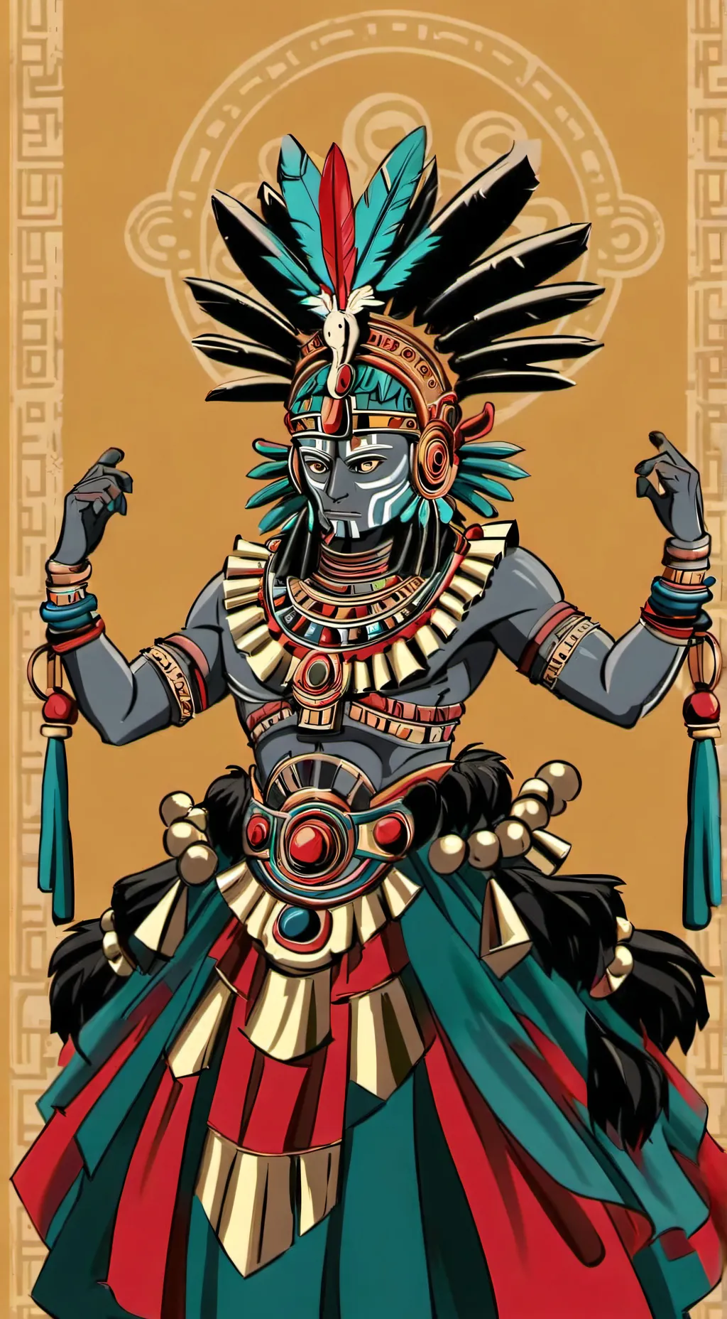 ai character: tezcatlipoca background