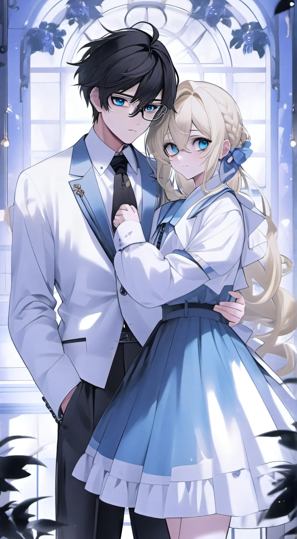 ai character: mha godlike twin v background