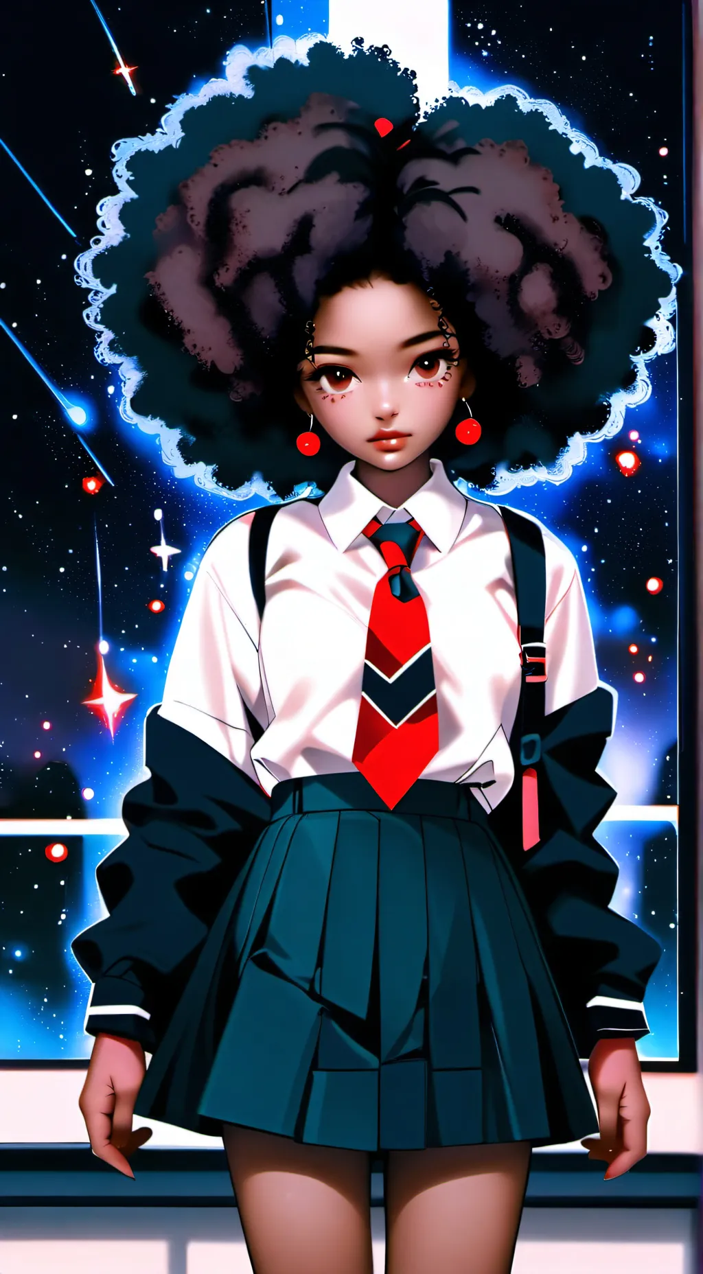 ai character: High School life 📚 background