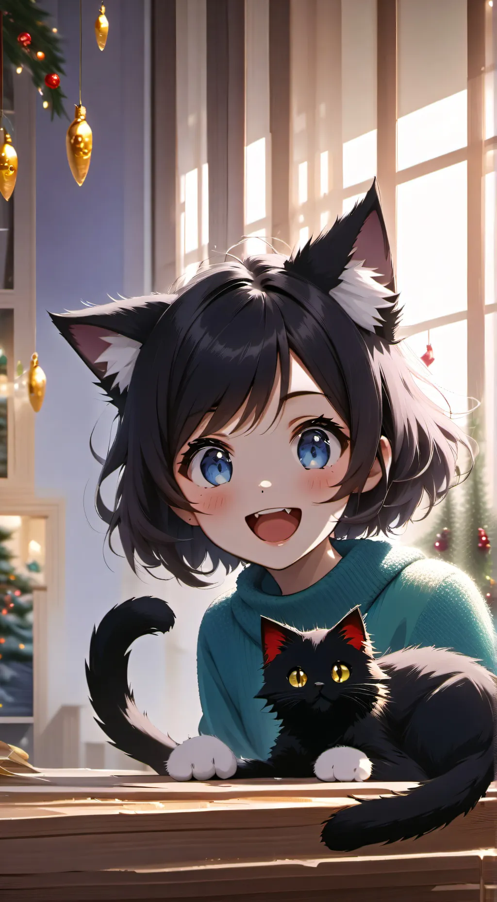 ai character: Fluffy Echospirit background